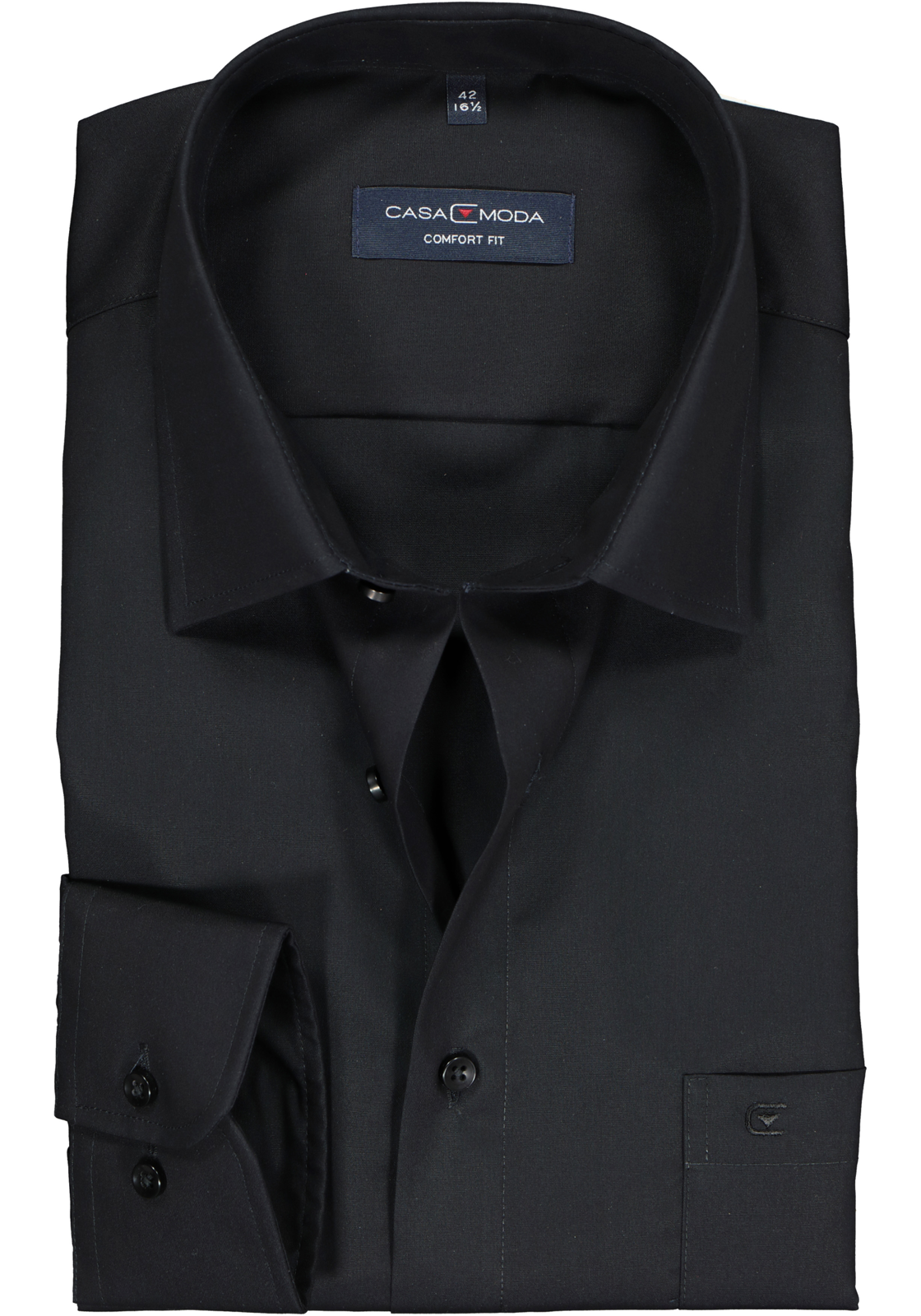1-4060031603003_casa-moda-overhemd_HR CASA MODA comfort fit overhemd, zwart