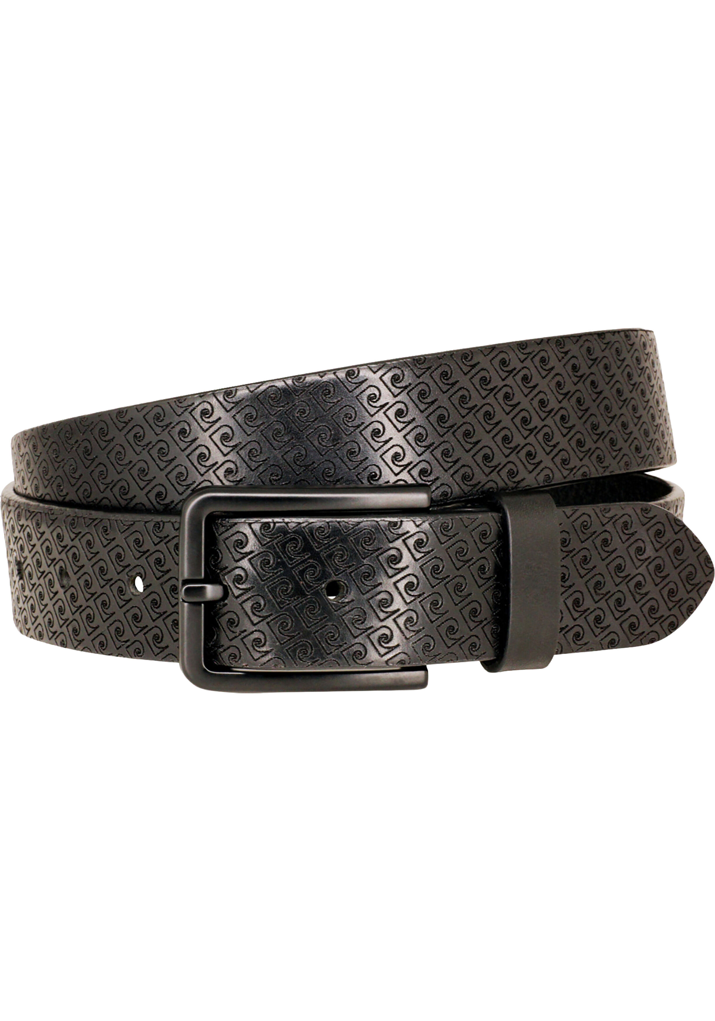 PIERRE CARDIN leren heren riem, zwart