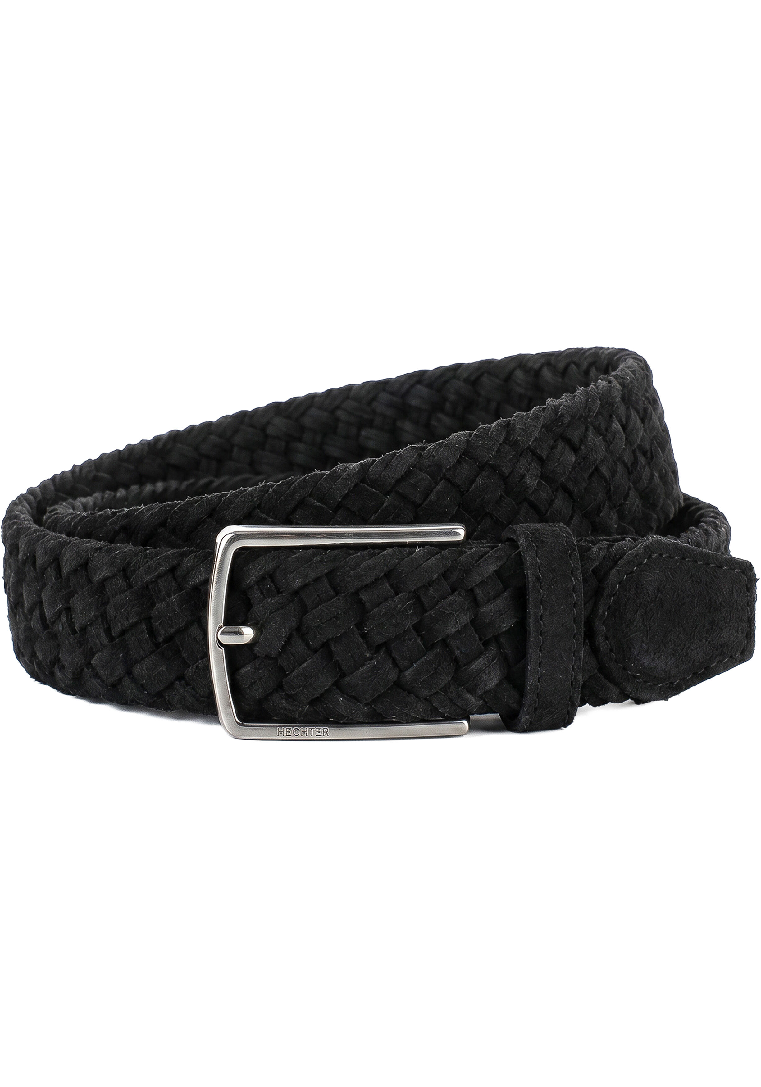 HECHTER leren heren riem, zwart