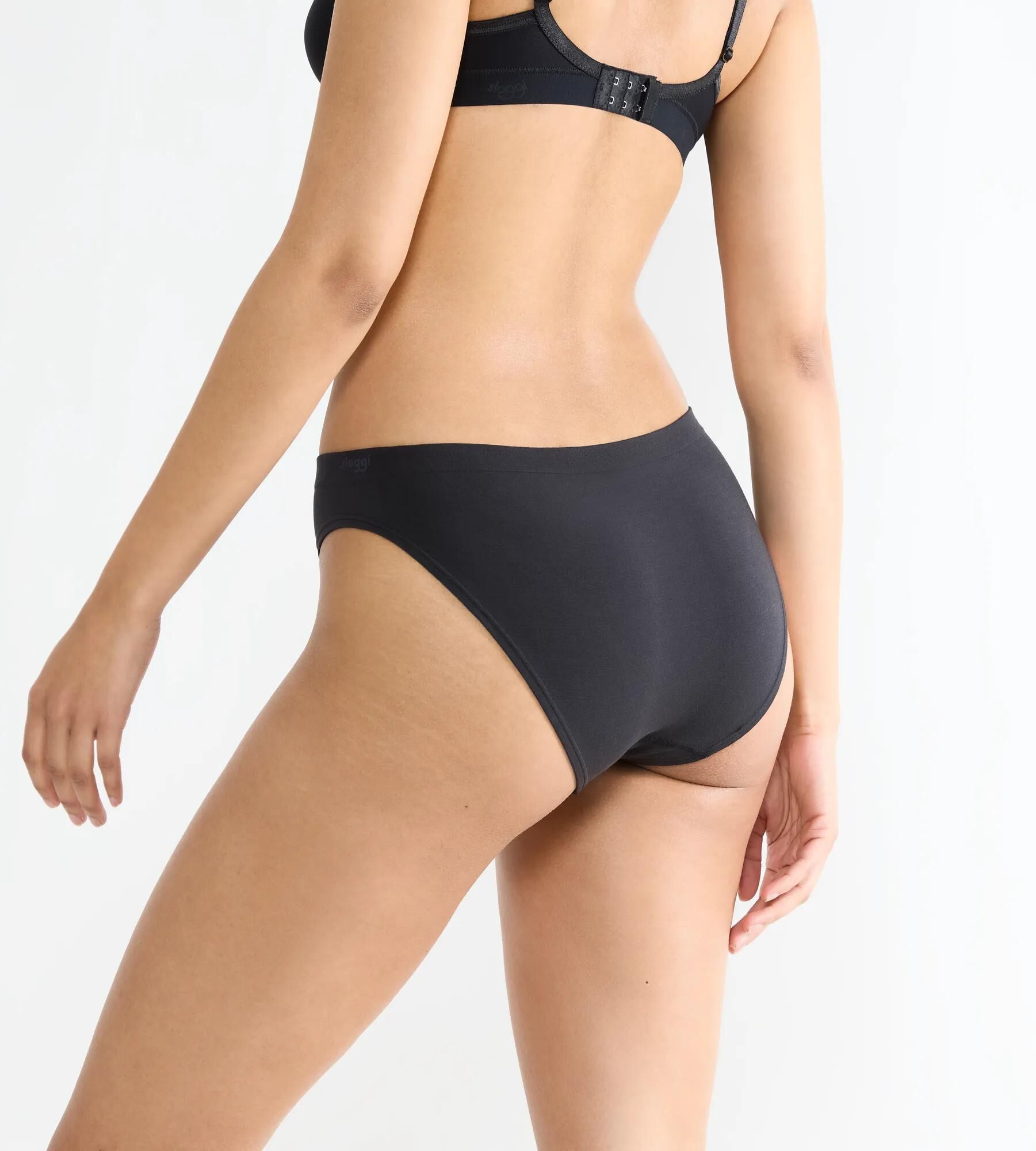 Sloggi Women GO Sense High leg (2-pack), dames slip, zwart