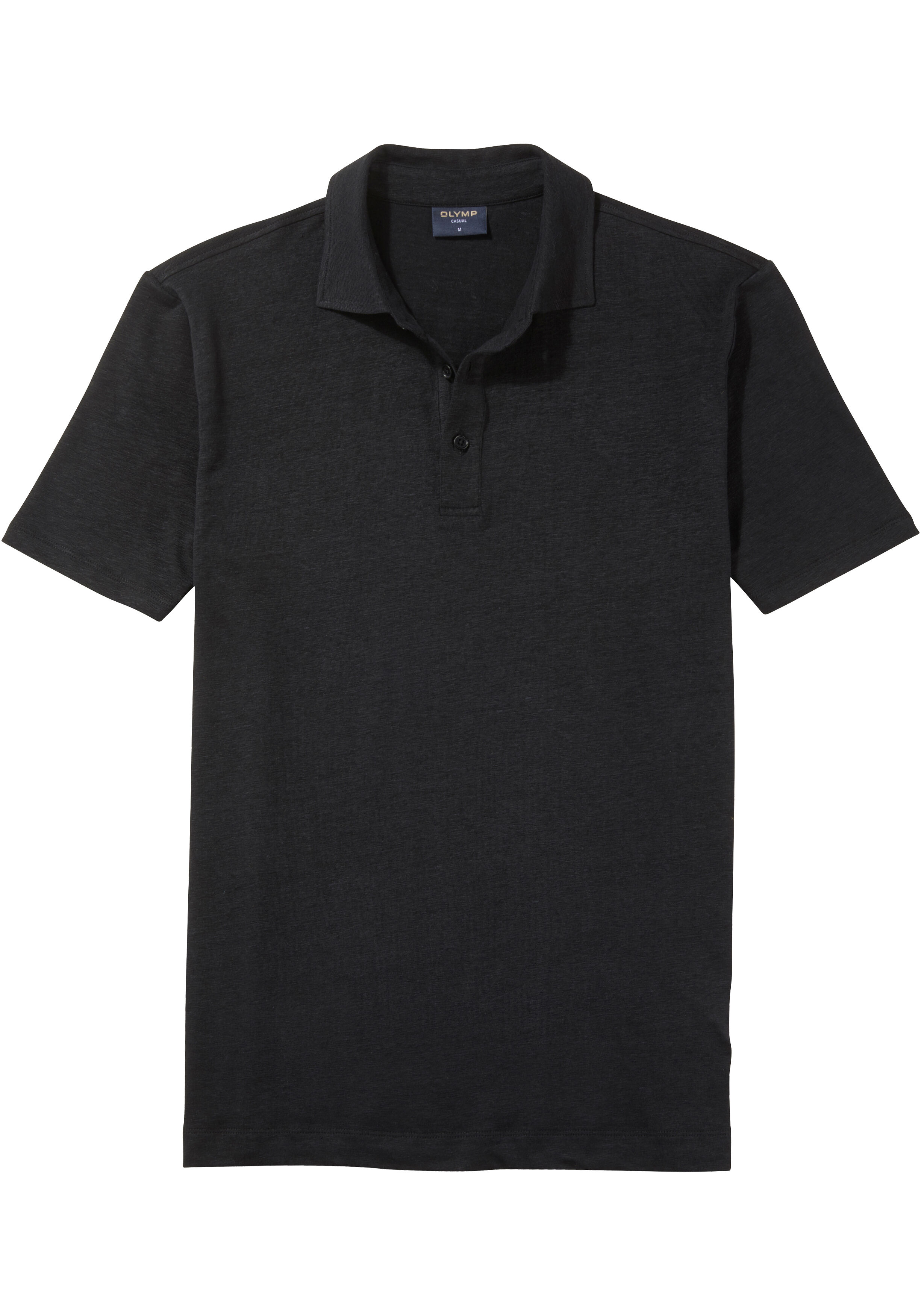 OLYMP Polo Casual, modern fit polo, zwart