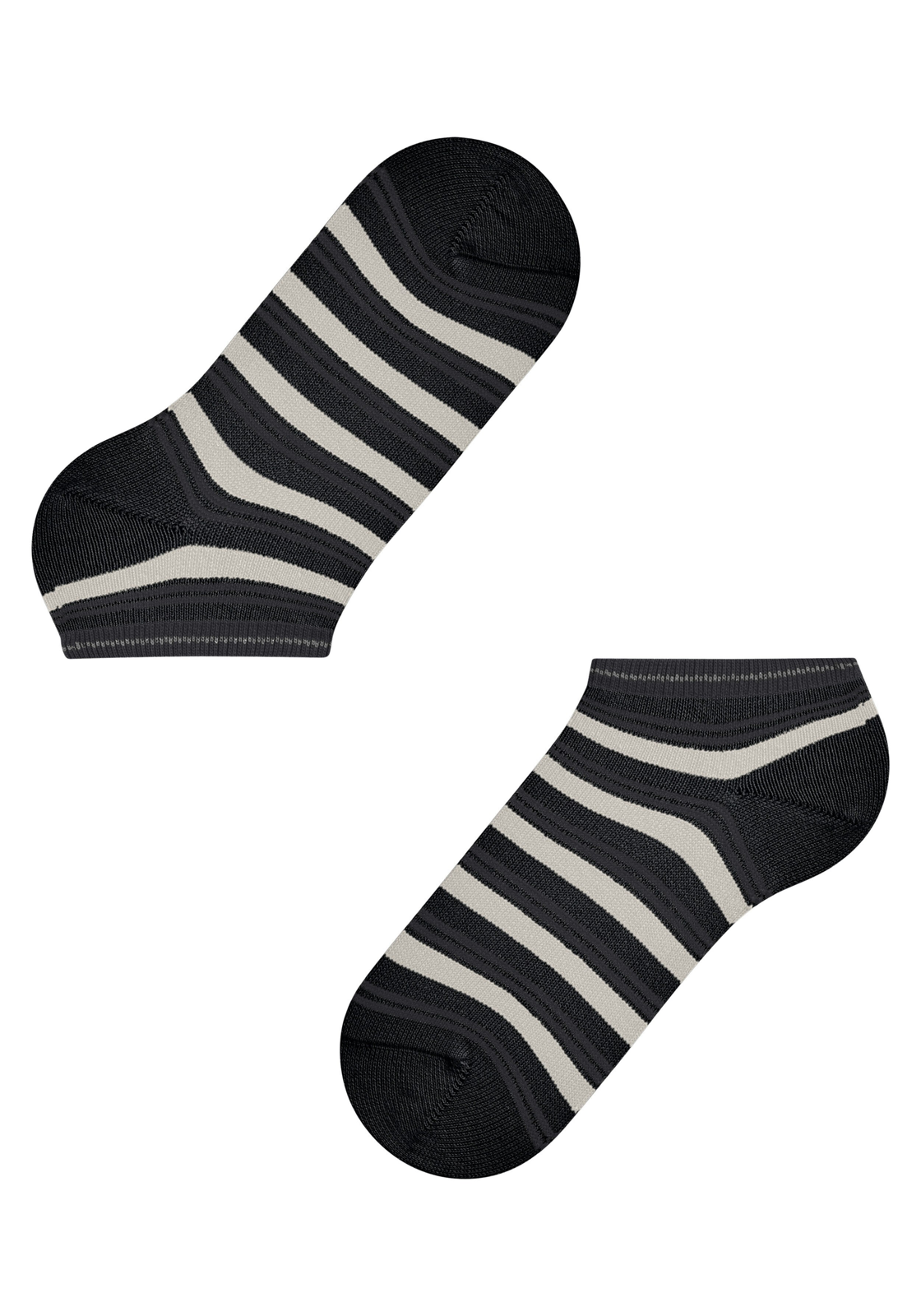 FALKE Smart Stripe dames sneakersokken, zwart (black) FALKE Smart Stripe dames sneakersokken, zwart (black)