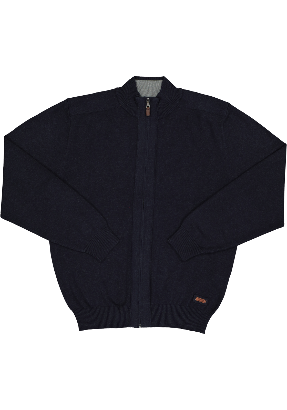 5-4049807430234_redmond_trui_HR Redmond heren vest katoen, met rits, marine blauw