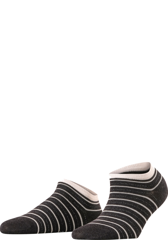 FALKE Stripe Shimmer dames sneakersokken, antraciet grijs (anthra.mel) FALKE Stripe Shimmer dames sneakersokken, antraciet grijs (anthra.mel)