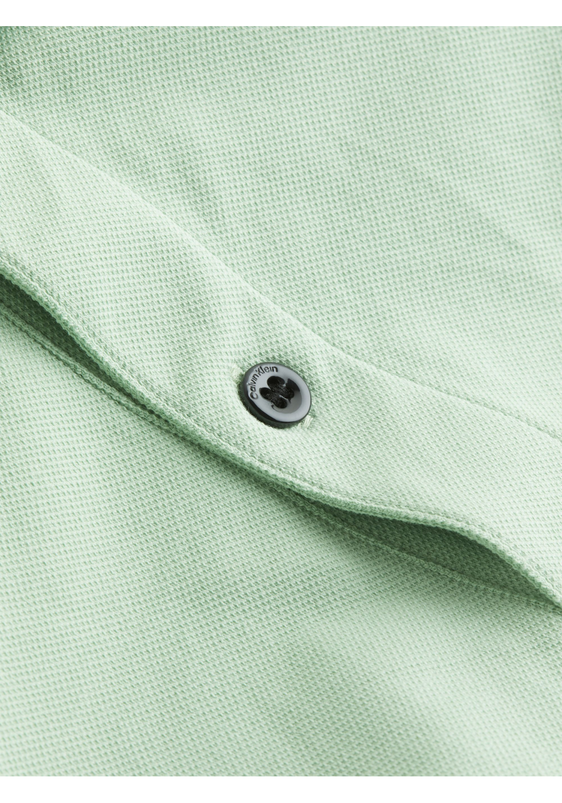 image_4_K10K112944LJ4_D2_C4161wid2000amphei2000ampop_usm1710 Calvin Klein Stretch Pique Metal Button Slim Polo, heren poloshirt, lichtgroen
