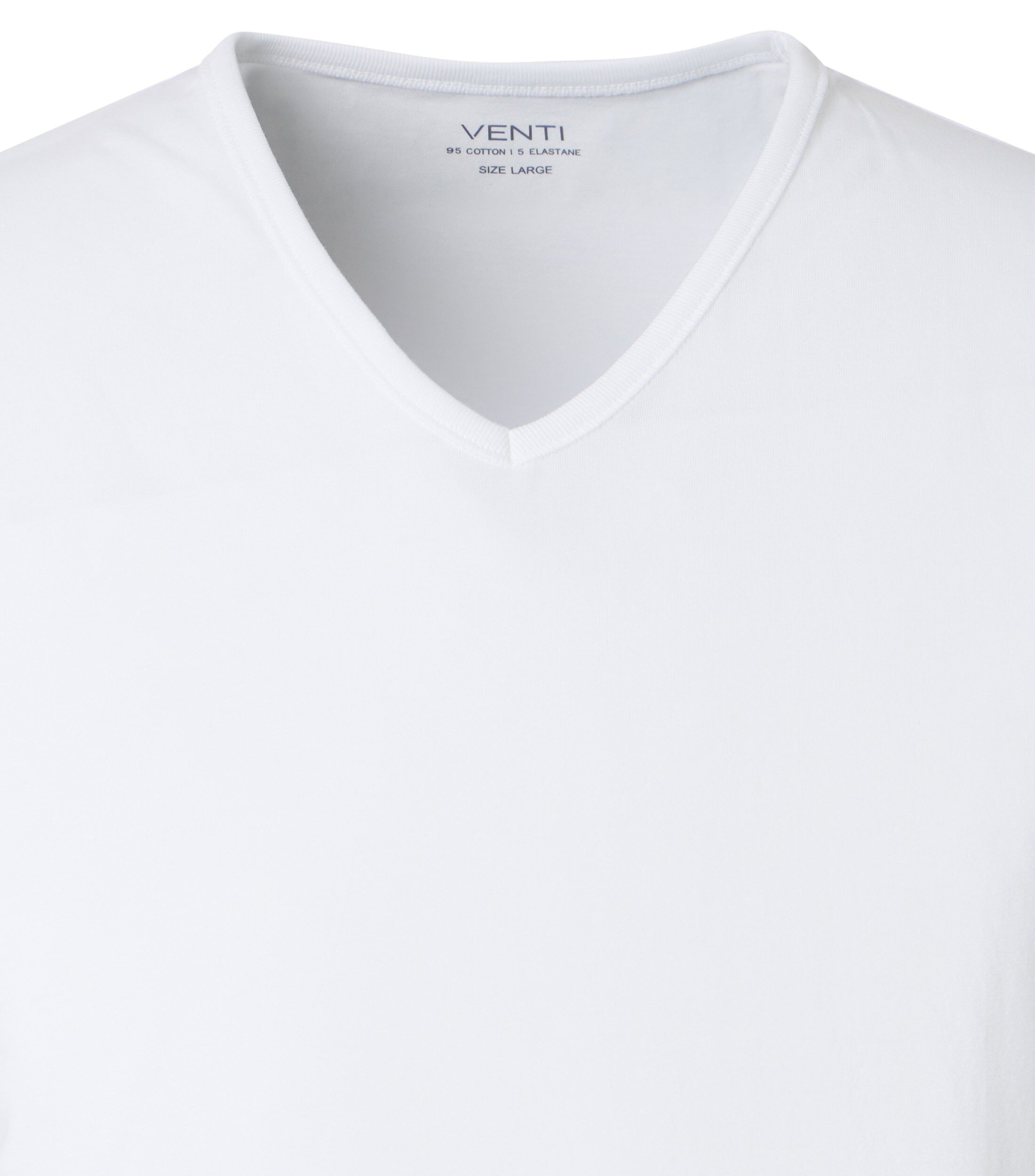 VENTI modern heren singlet (1-pack), wit