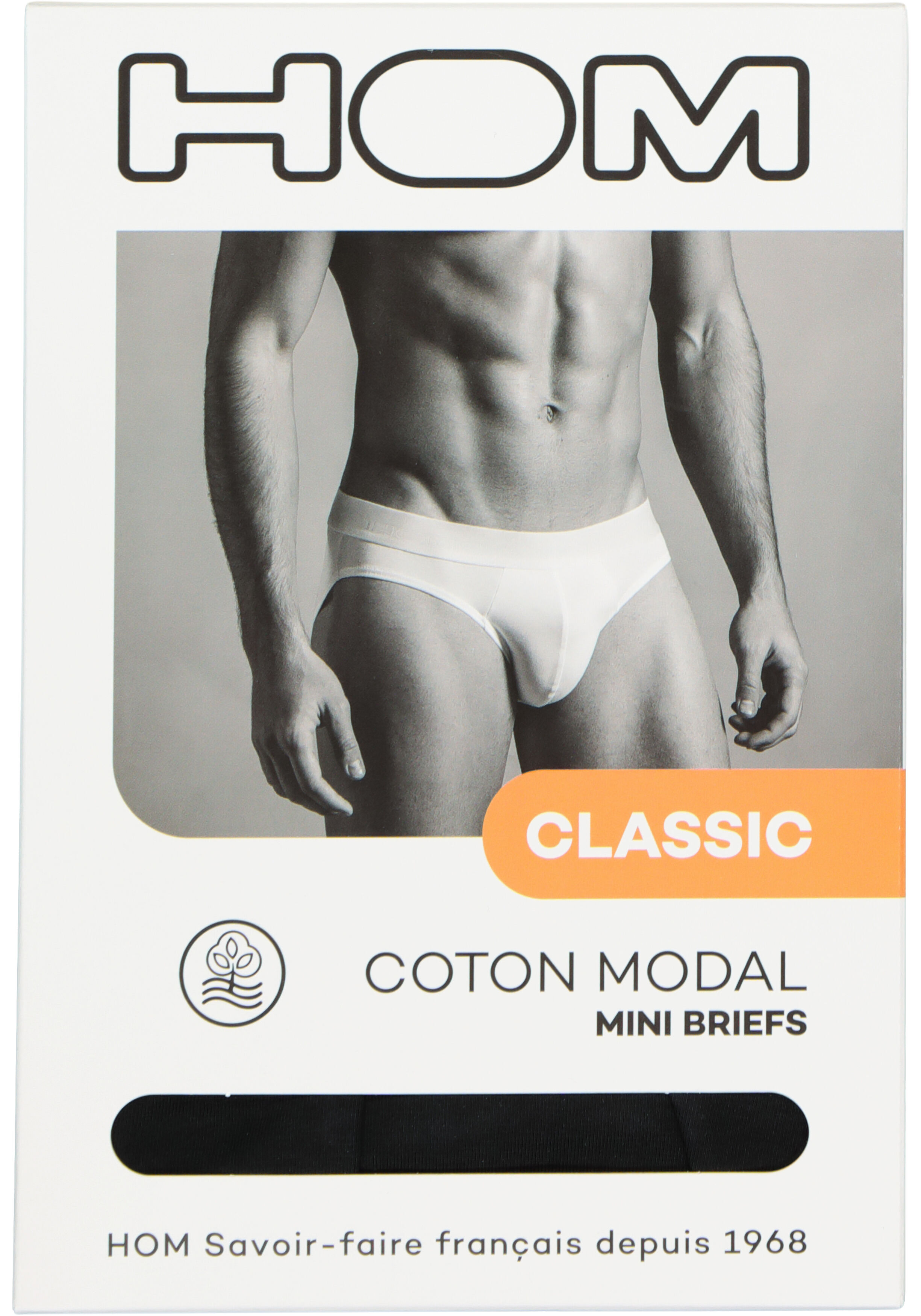 HOM Classic mini briefs (1-pack), heren mini slip, zwart