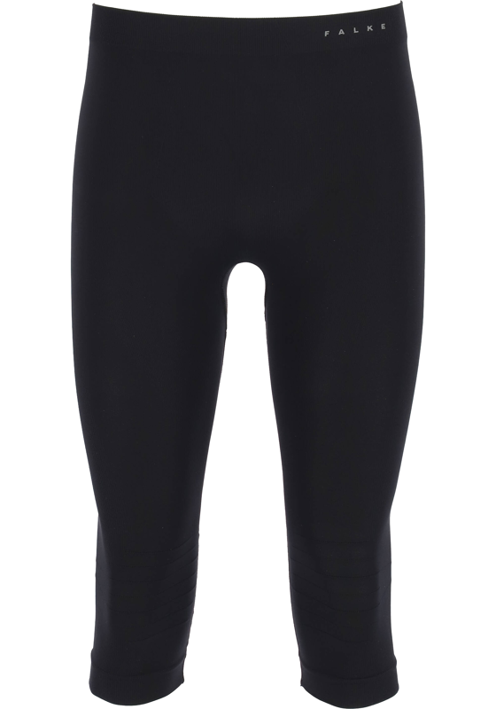 FALKE Warm 3/4 heren thermobroek, kuitlange thermobroek, zwart FALKE Warm 3/4 heren thermobroek, kuitlange thermobroek, zwart