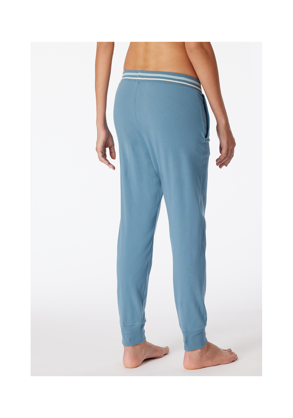 image_4_179890-808_1_1280x1280 SCHIESSER Mix+Relax loungebroek lang, dames loungebroek lang manchet van organisch katoen blauw-grijs