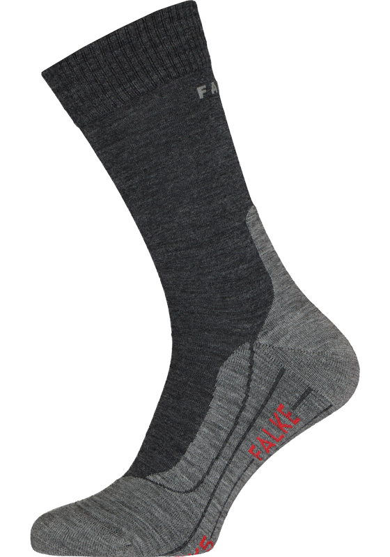 FALKE TK5 heren wandelsokken, antraciet grijs (asphalt melange) FALKE TK5 heren wandelsokken, antraciet grijs (asphalt melange)