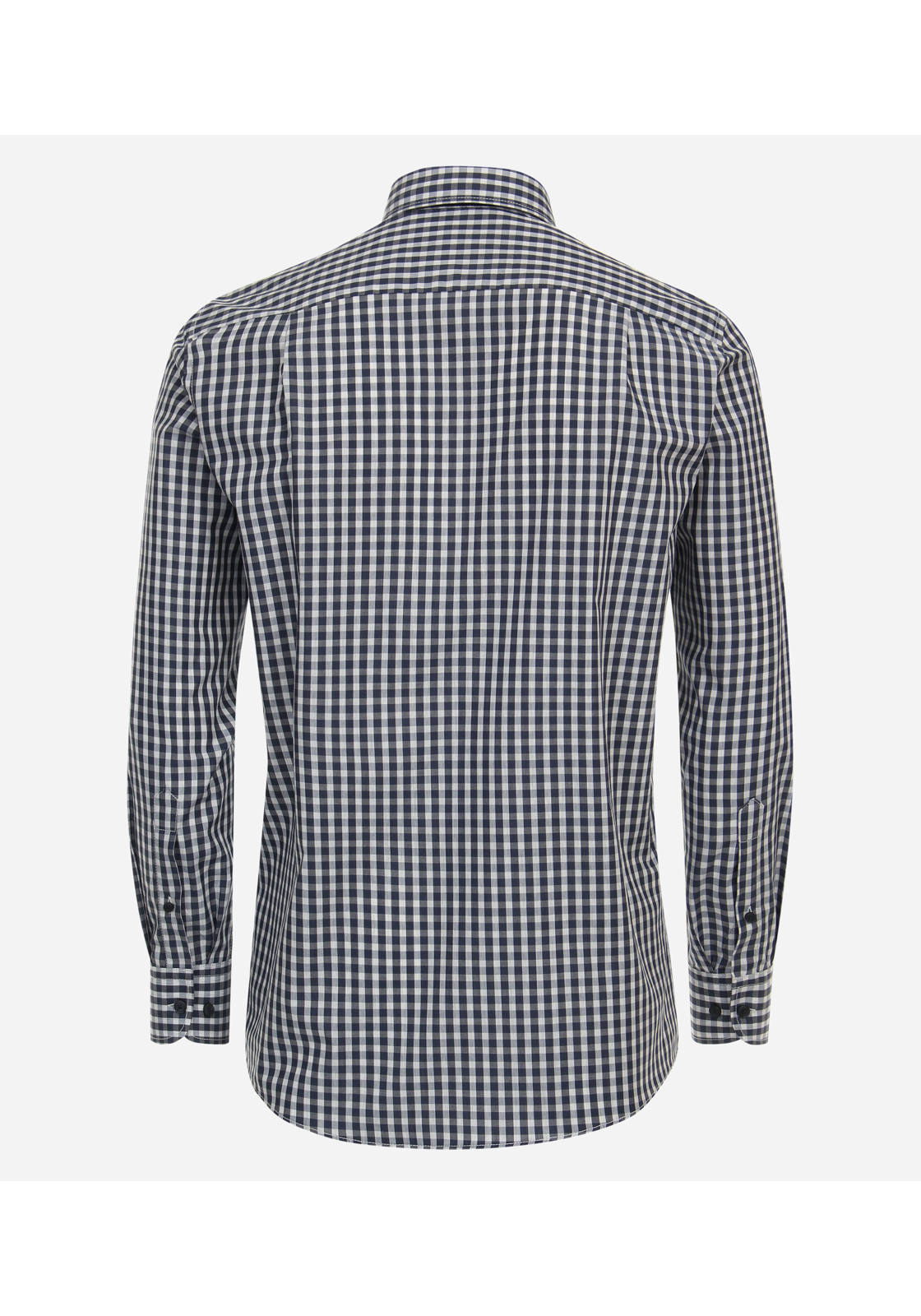 image_3_43c5b13536fe24fd40dfadcfc6899872jpgautoformatbgF3F3F3blend-alpha100blend-colorF3F3F3blend-modedarkenfitclampp CASA MODA Sport comfort fit overhemd, structuur, blauw geruit