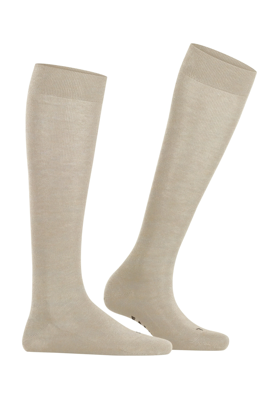 FALKE Sensitive London dames kniekousen, beige (linen melange) FALKE Sensitive London dames kniekousen, beige (linen melange)