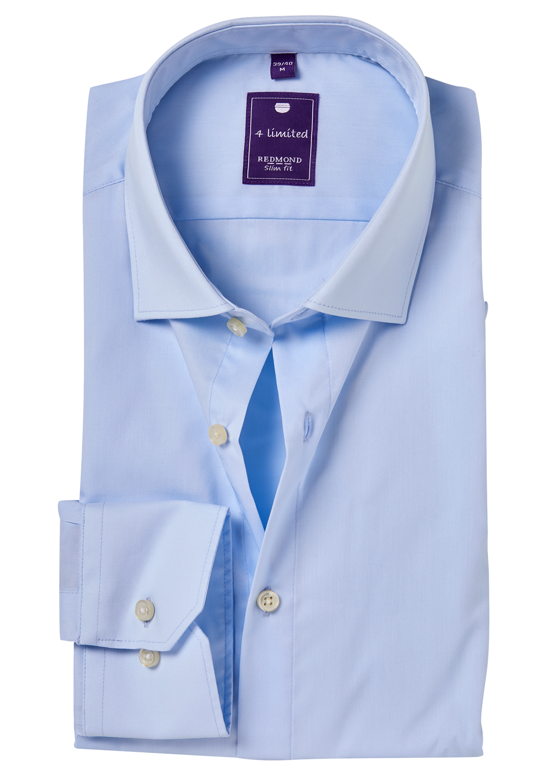 redmond_overhemd40013010 Redmond slim fit overhemd, lichtblauw