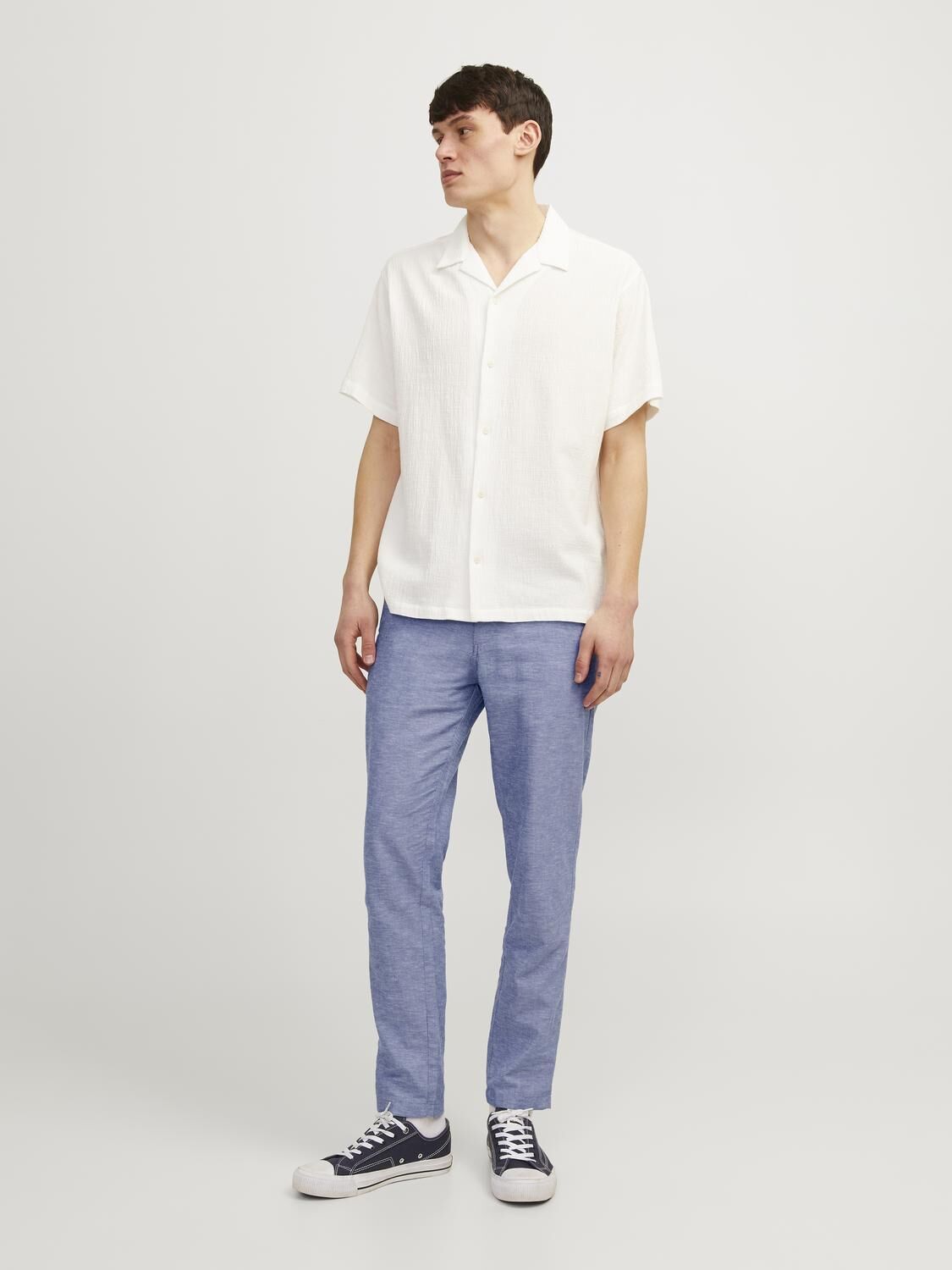 JACK & JONES Ace Summer Chino Pant relaxed fit, heren chino, licht denim melange