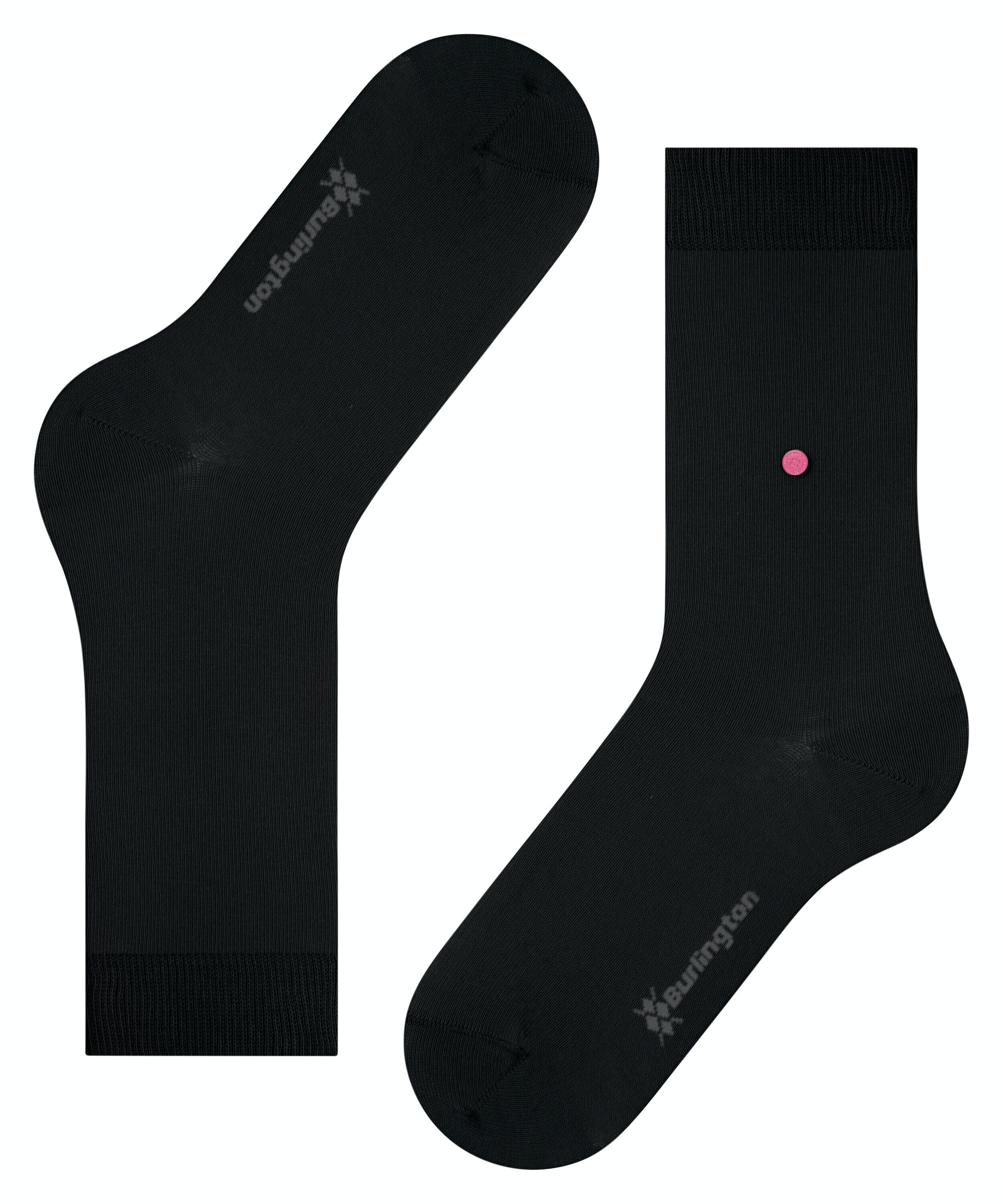 Burlington Lady damessokken, zwart (black)