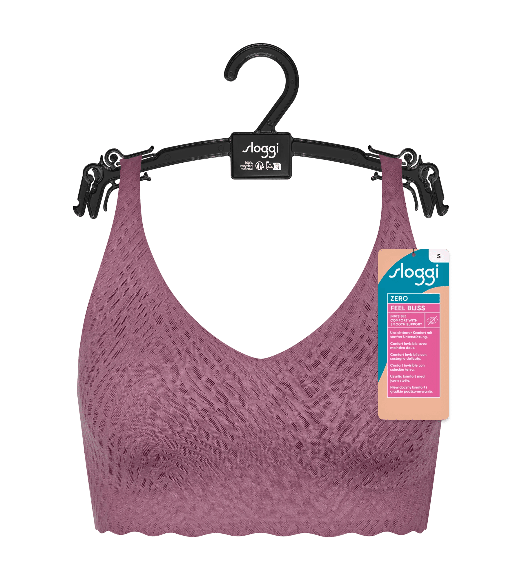 Sloggi Women ZERO Feel Bliss Bralette, bralette, mauve paars