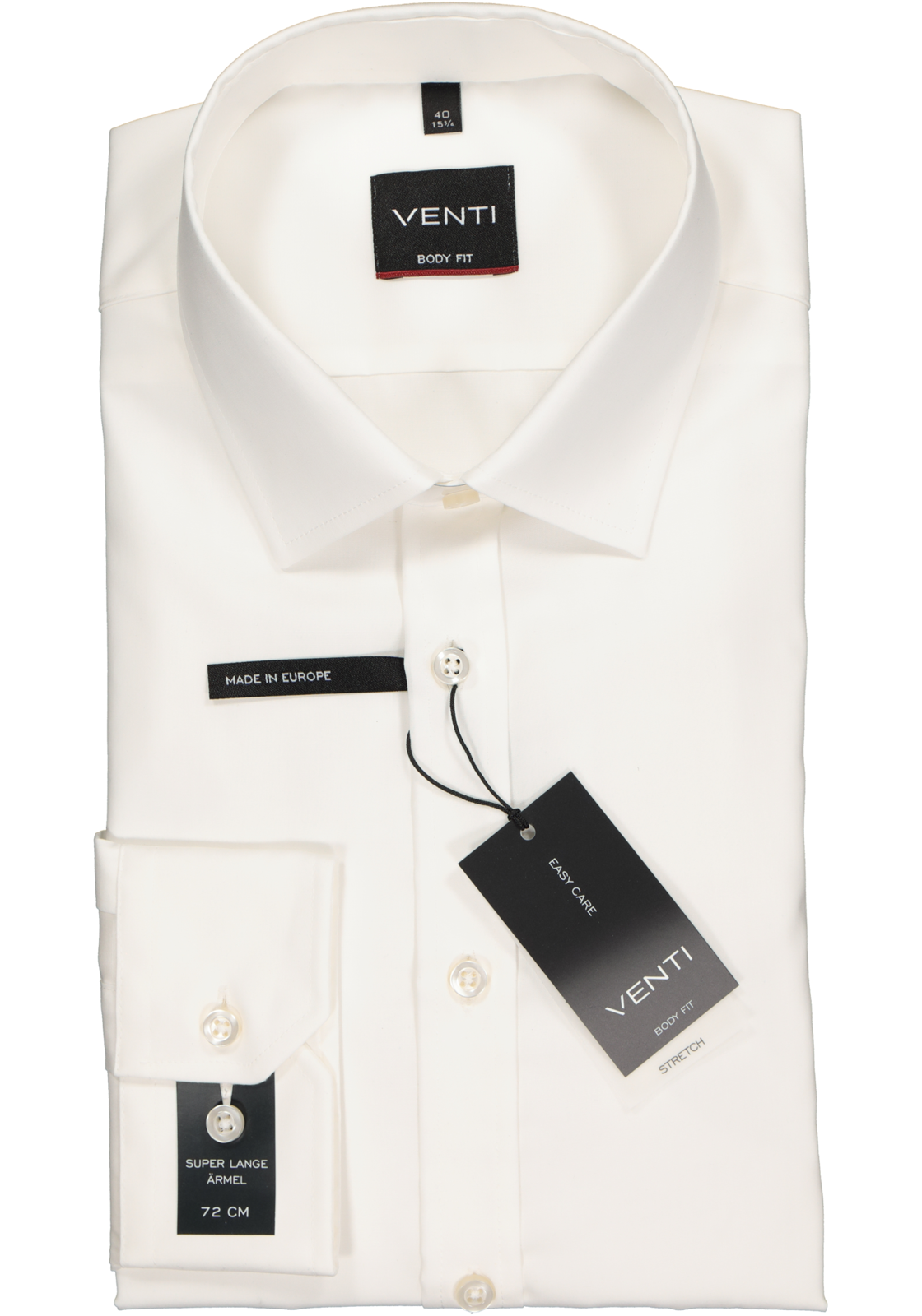2-4060031447171_venti-overhemd_HR VENTI body fit overhemd, mouwlengte 72 cm, beige