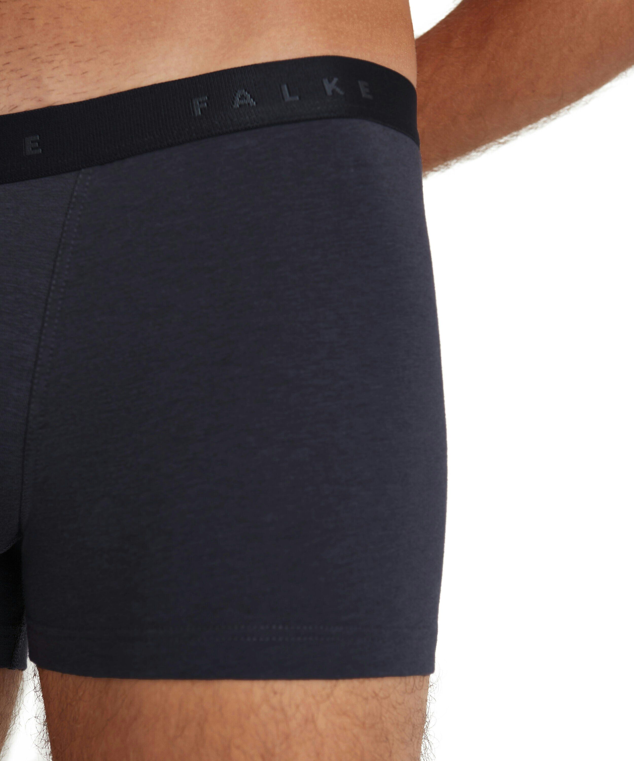 FALKE heren boxer Daily Climate Control, boxers normale lengte, donkergrijs (carbon)