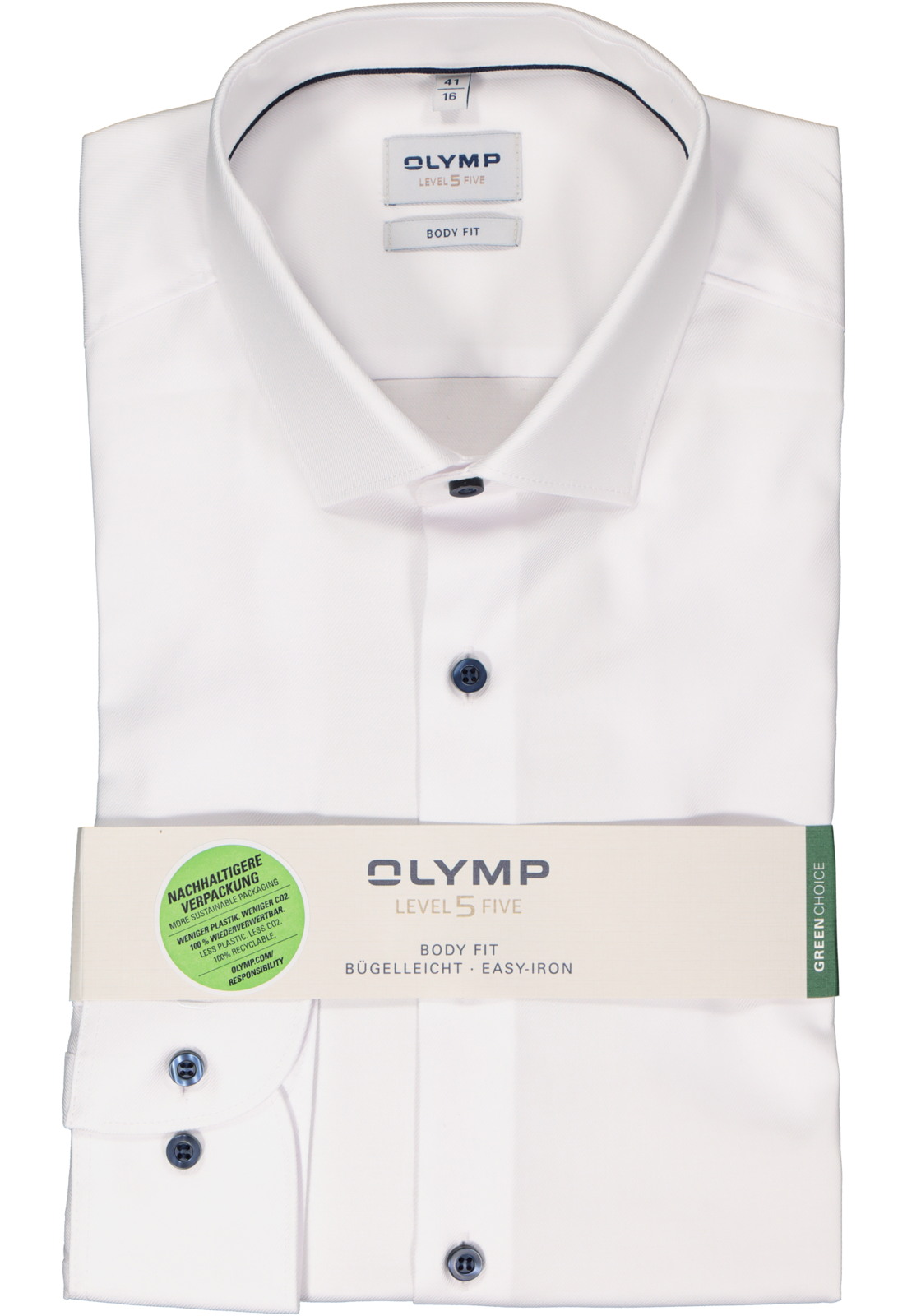 2-4066425518427_olymp-overhemd_HR OLYMP Level 5 body fit overhemd, twill, wit