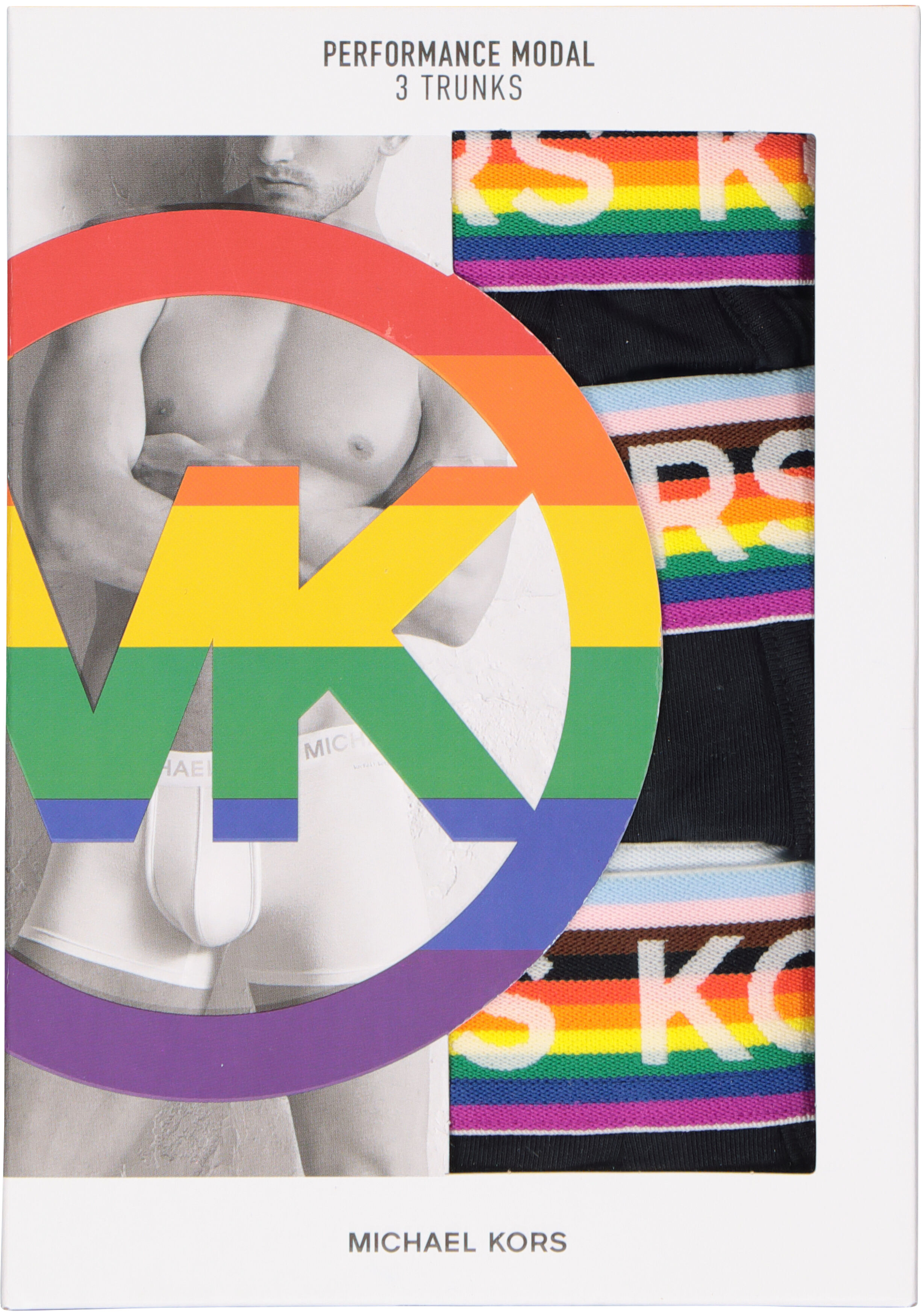 Michael Kors lage heren boxers kort (3-pack), zwart