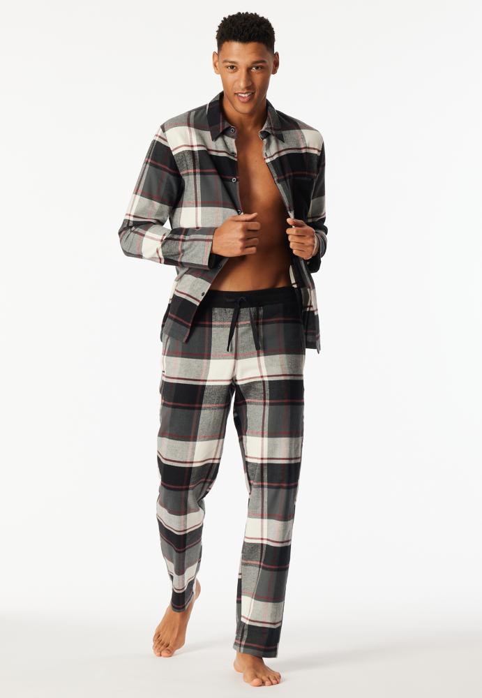 SCHIESSER Mix + Relax Pantalon, heren loungebroek, multicolour geruit