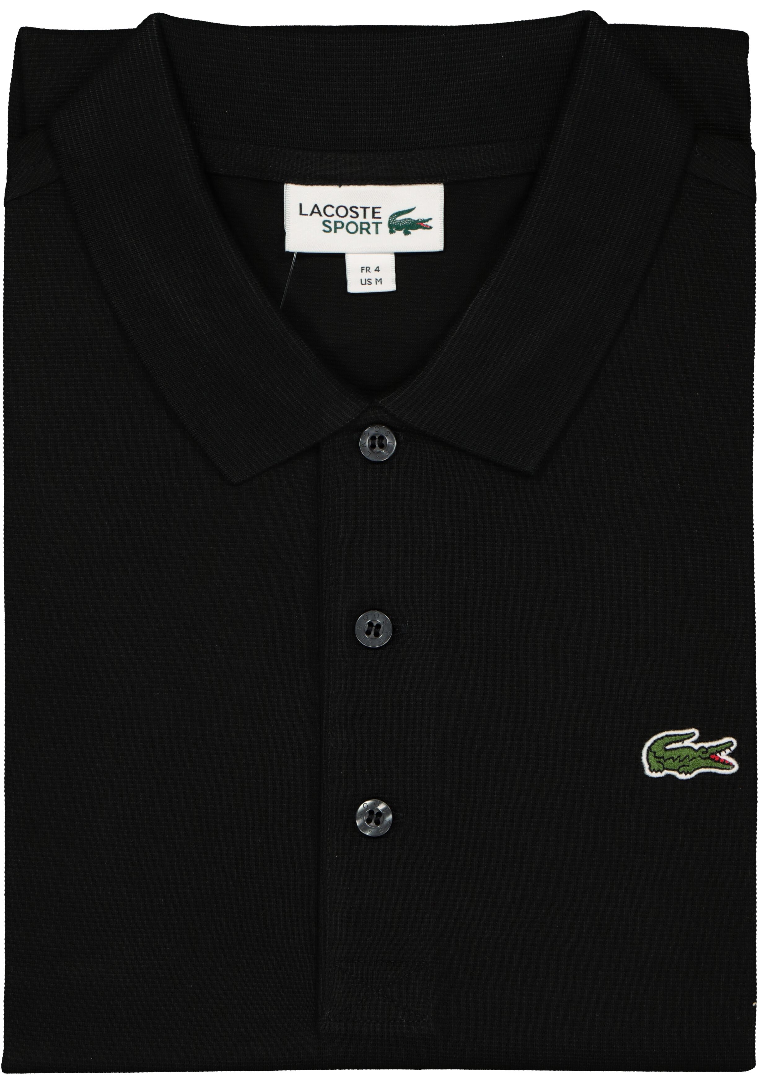 Lacoste Sport polo regular fit stretch, zwart
