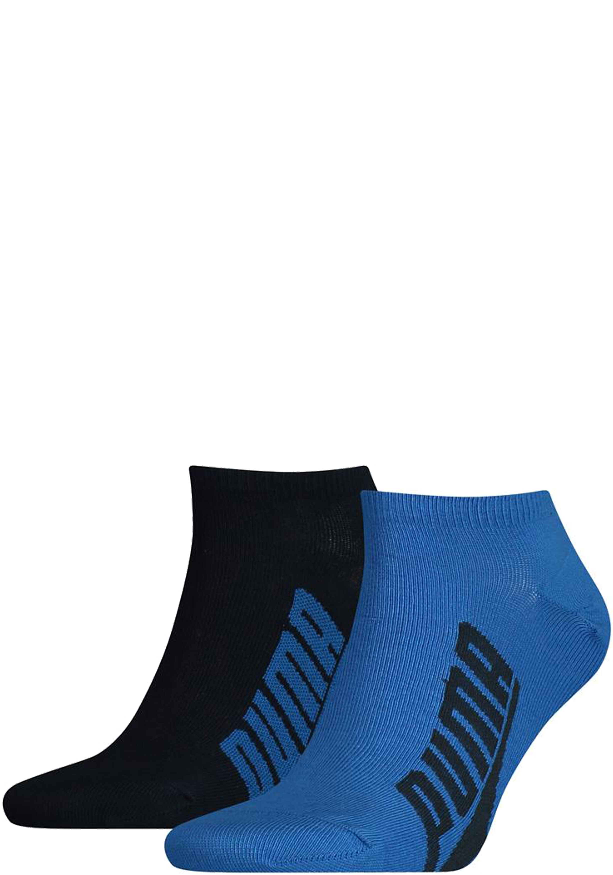 Puma Unisex Bwt Lifestyle Sneaker (2-pack), unisex enkelsokken, blauw, grijs, blauw