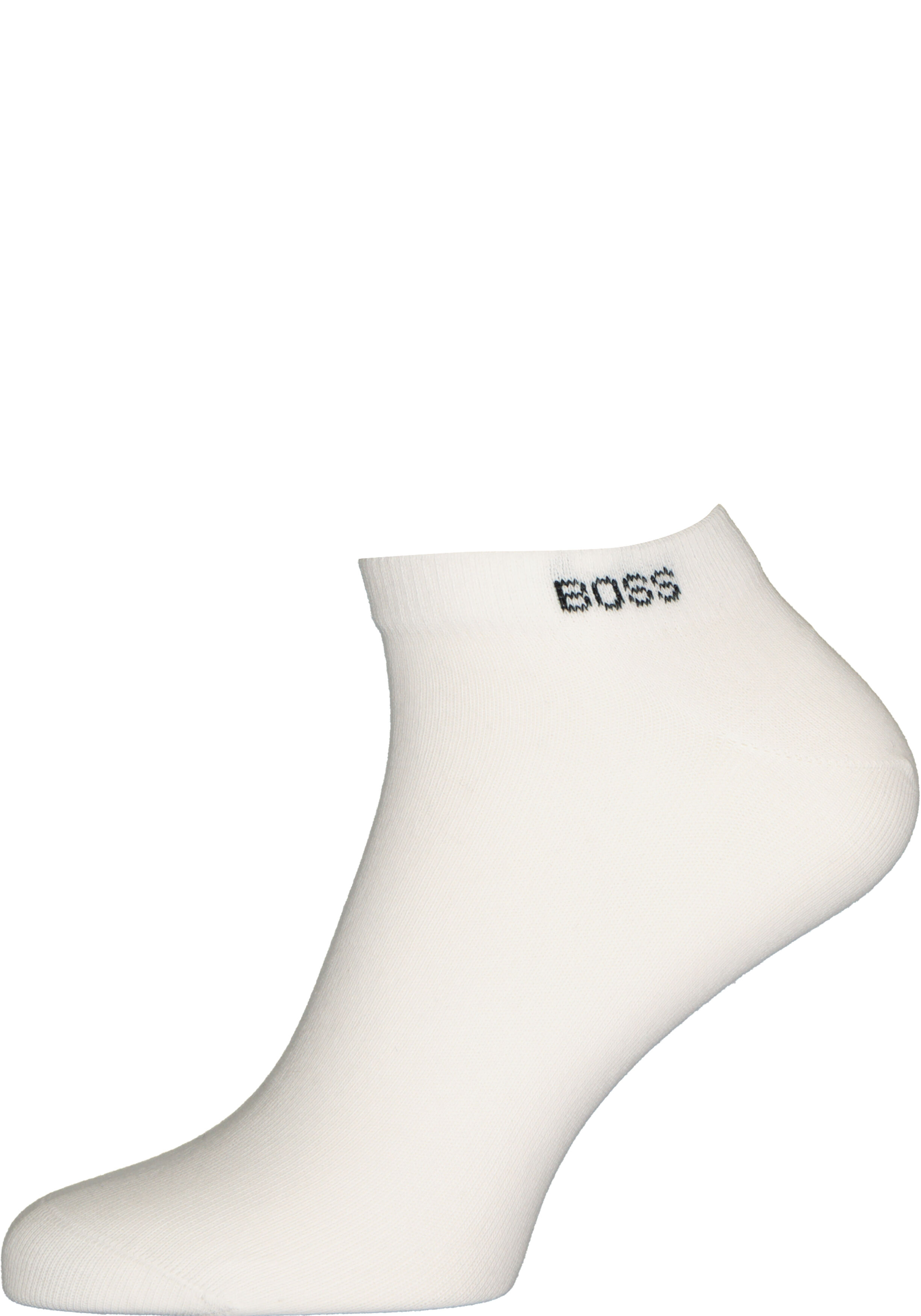 BOSS enkelsokken (2-pack), heren sneaker sokken katoen, wit