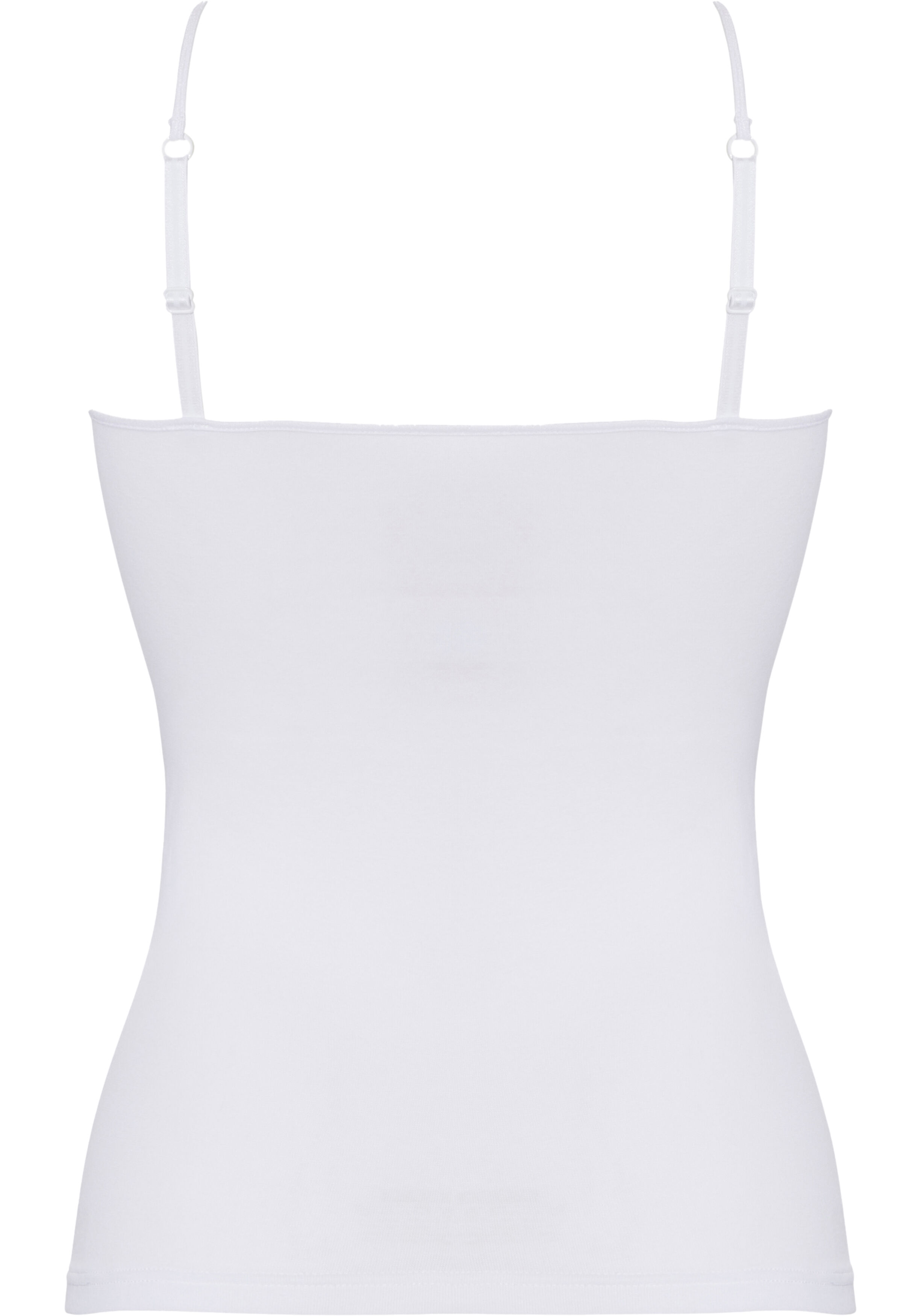 TEN CATE Basic women spaghetti top (2-pack), dames hemd smalle bandjes, wit