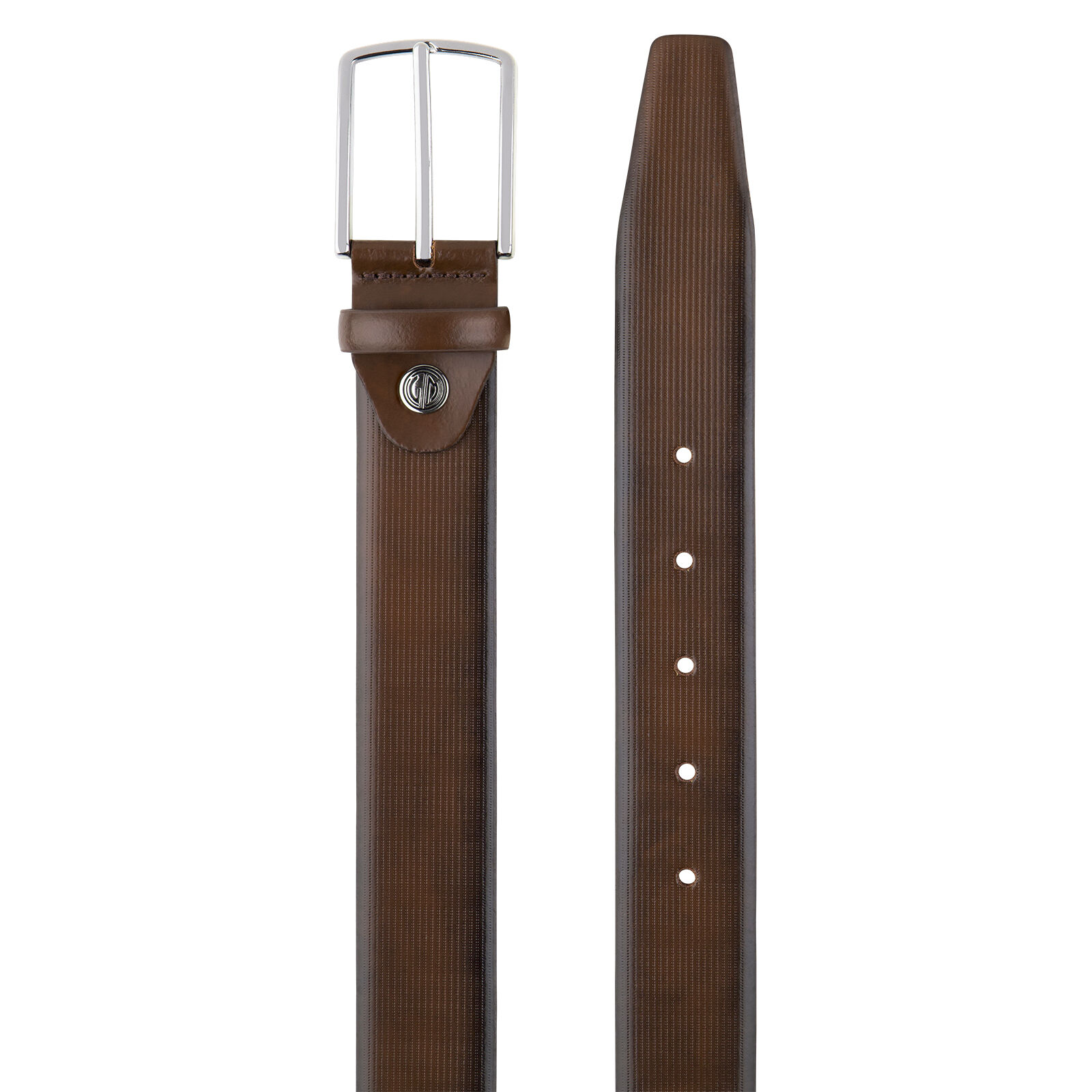 LINDENMANN leren heren riem, bruin