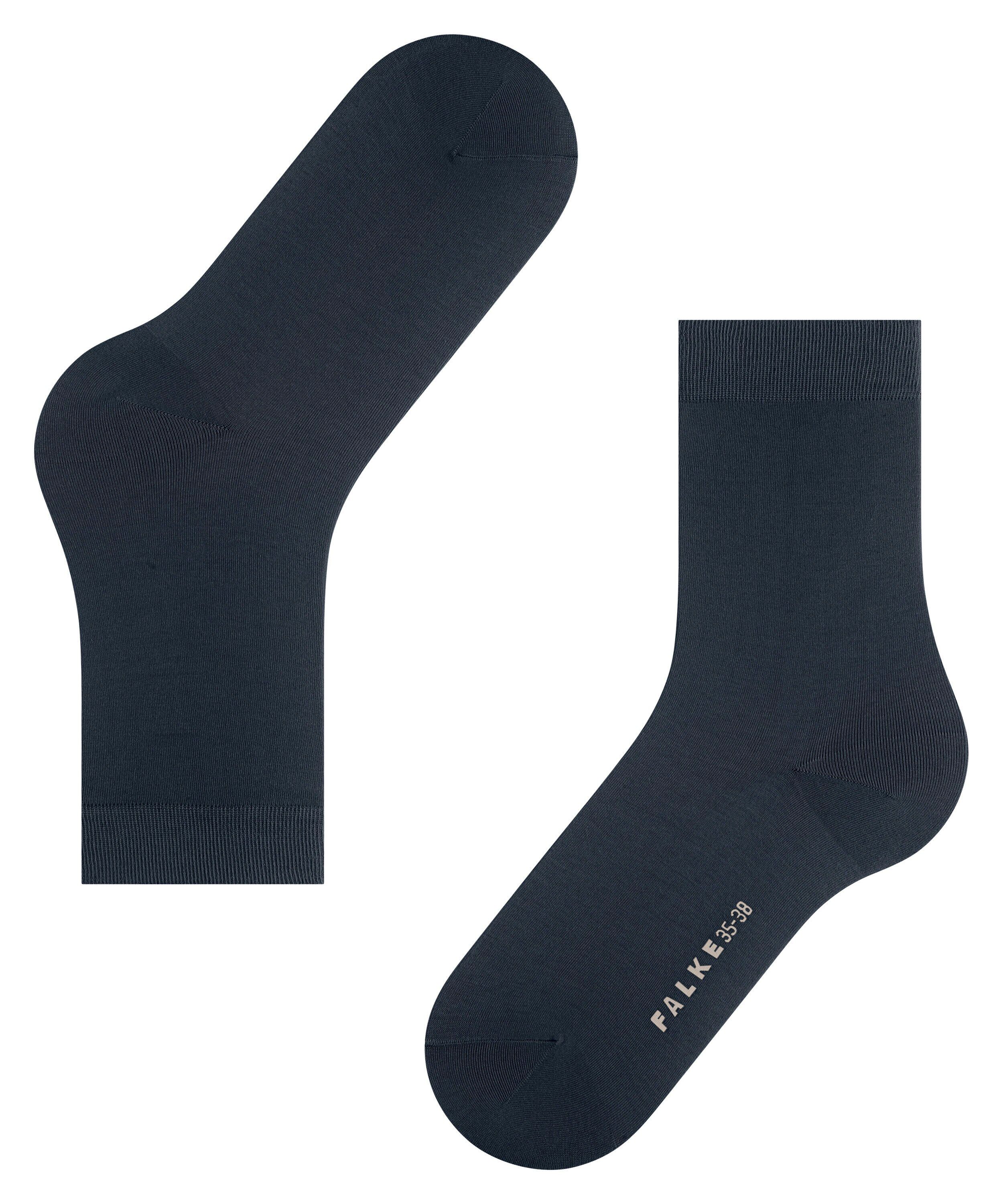 FALKE Cotton Touch damessokken, blauw (space blue)