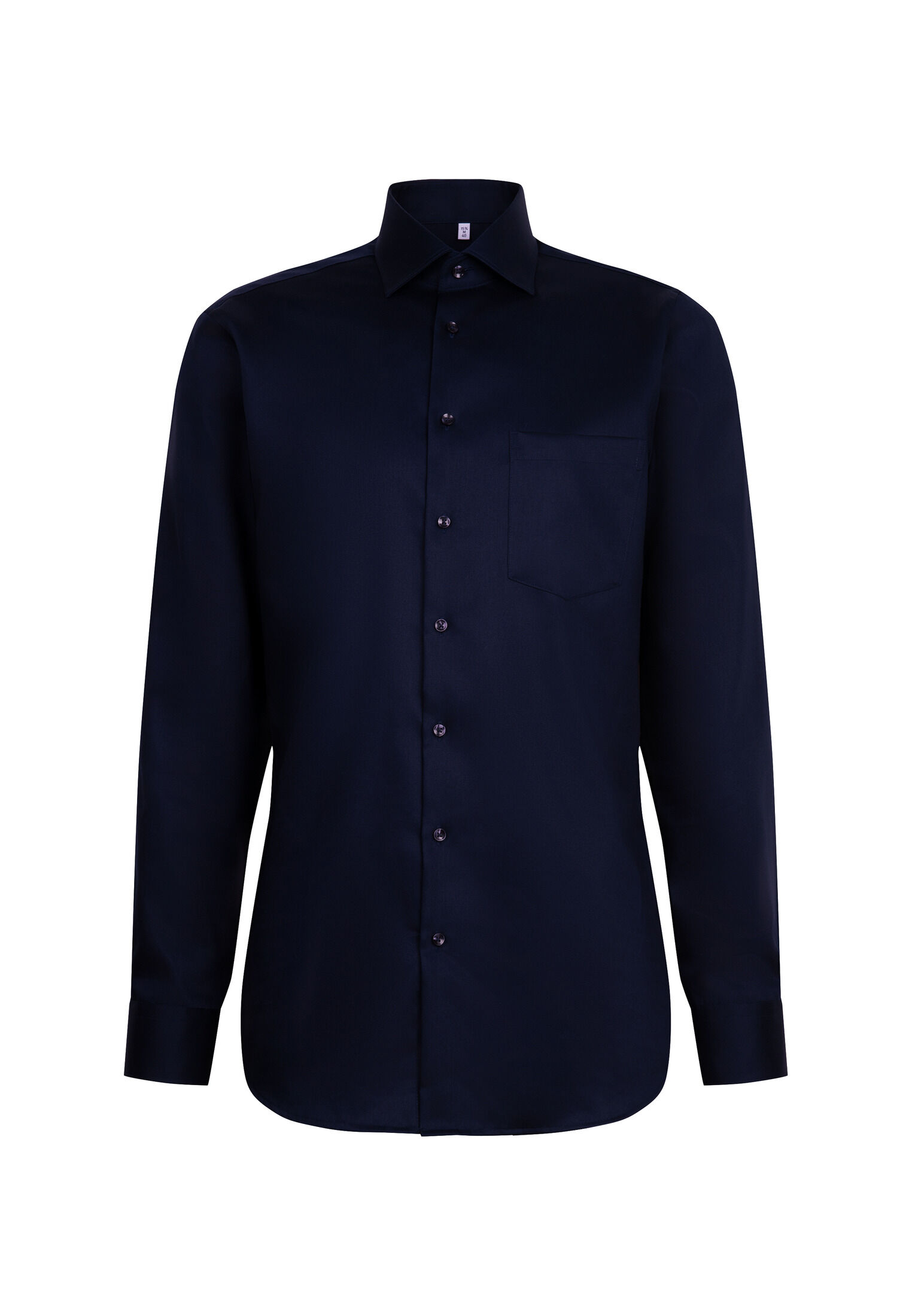 Seidensticker regular fit overhemd, popeline, blauw