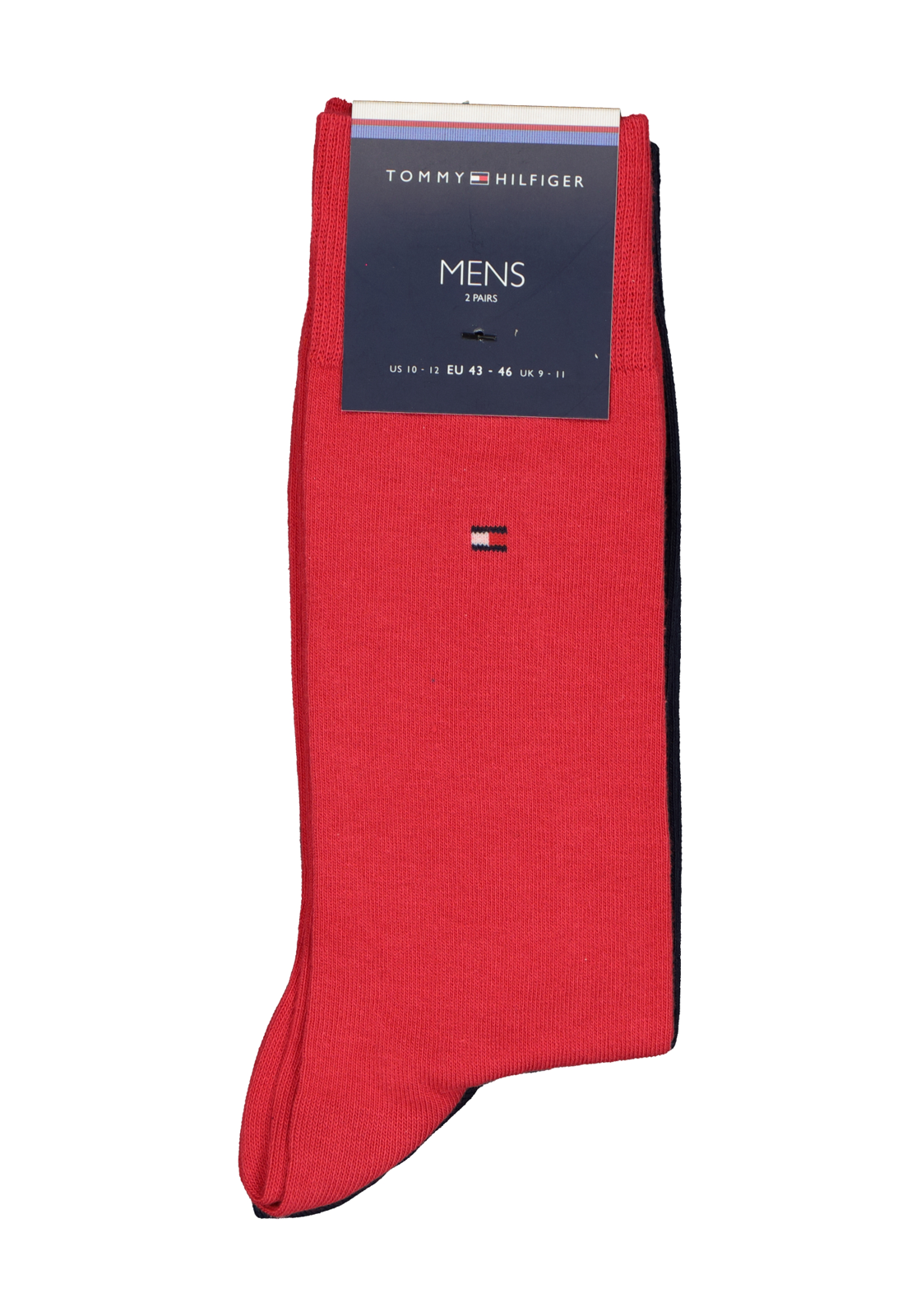 5-8718824263700_sok_HR Tommy Hilfiger Classic Socks (2-pack), herensokken katoen, rood en blauw