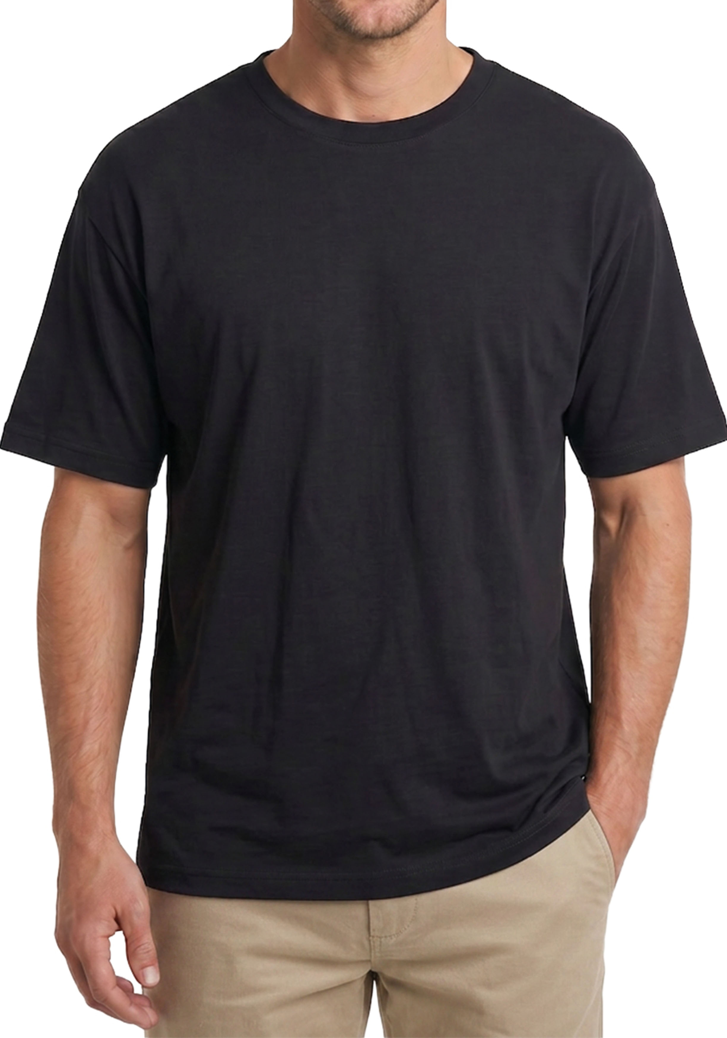 ALAN RED T-shirts Venice (1-pack), O-hals, zwart
