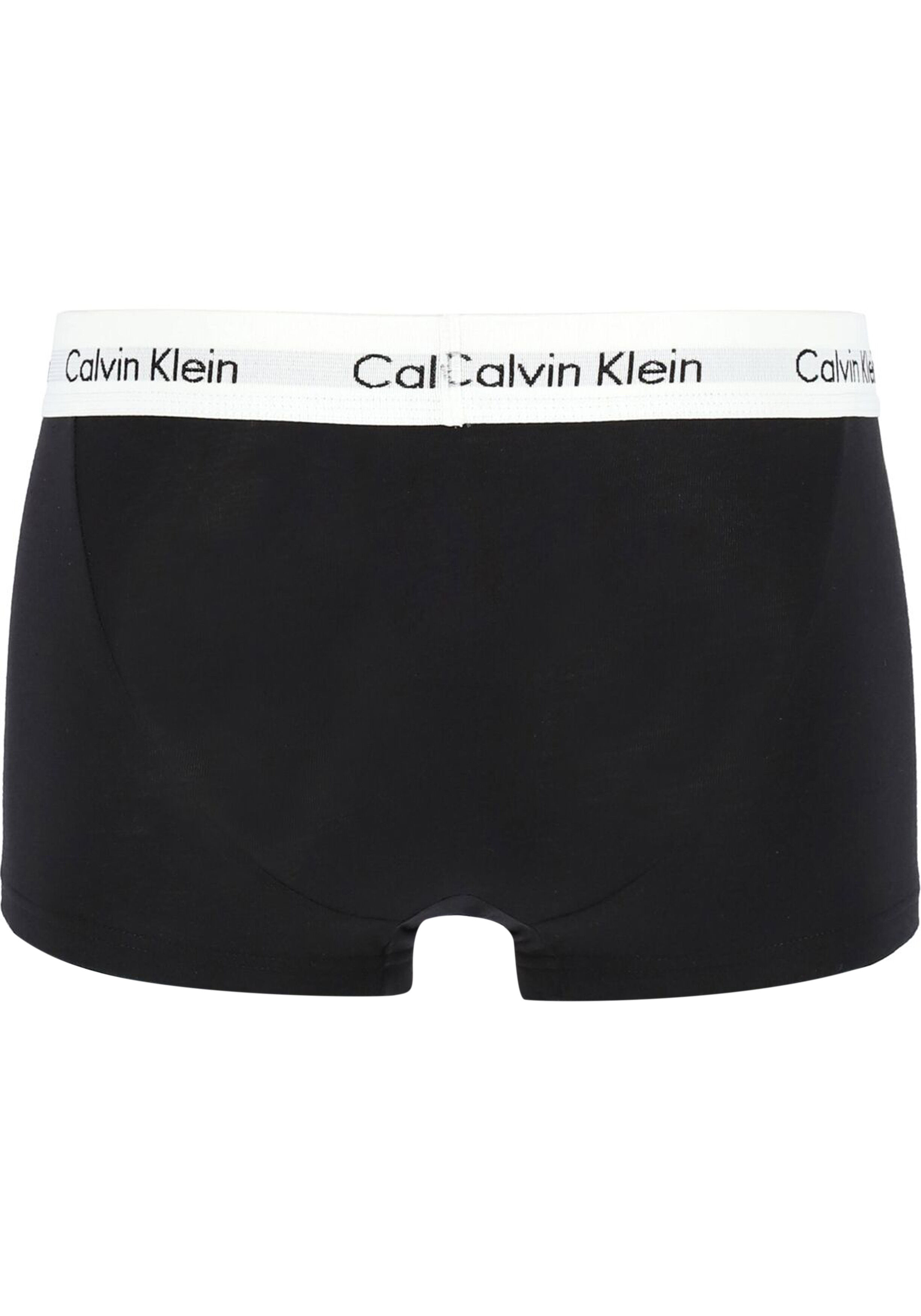 Calvin Klein Icon Cotton Stretch Low Rise trunks (3-pack), lage heren boxers kort, zwart