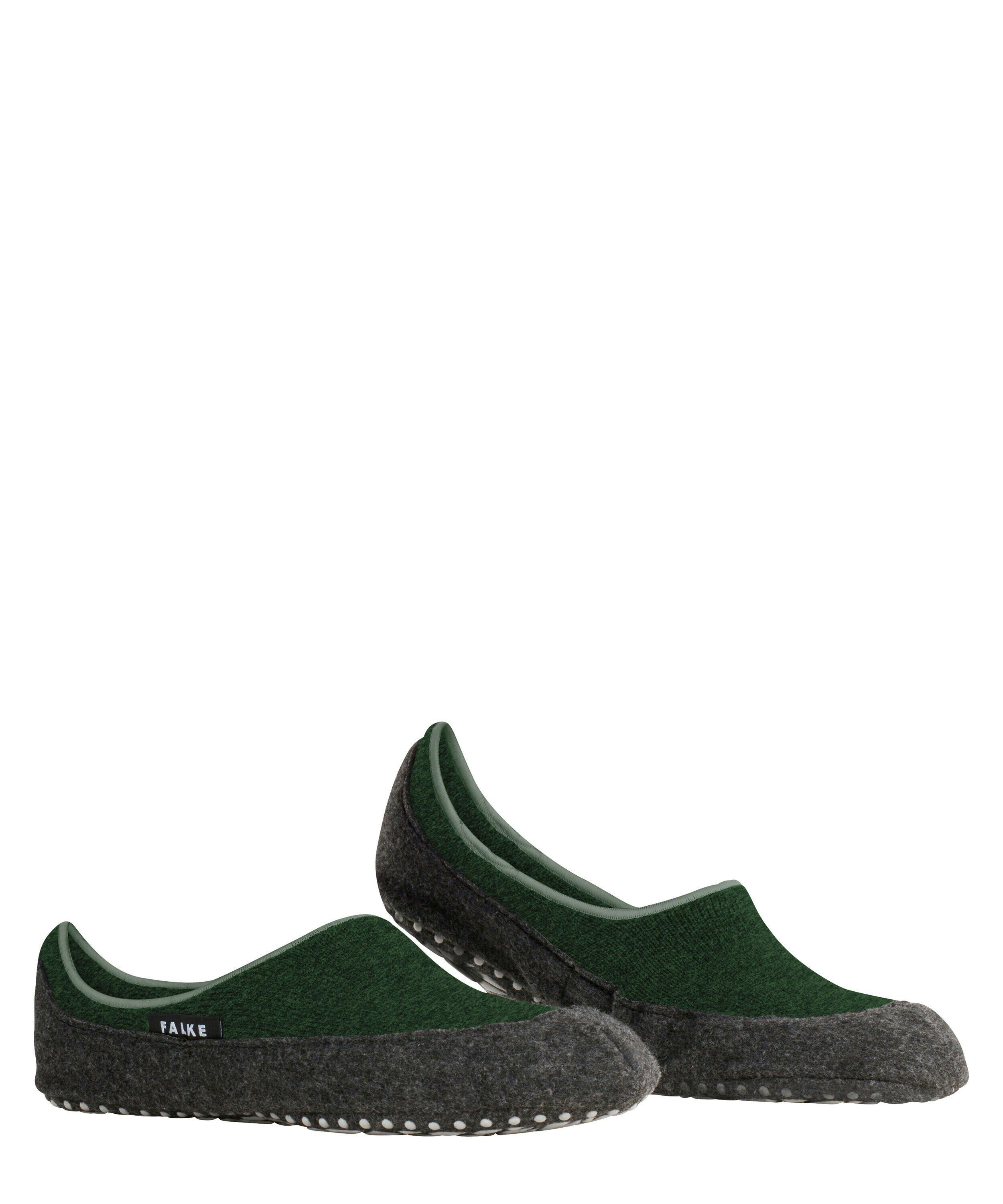 FALKE Cosyshoe heren pantoffels laag model, groen (green melangeange)
