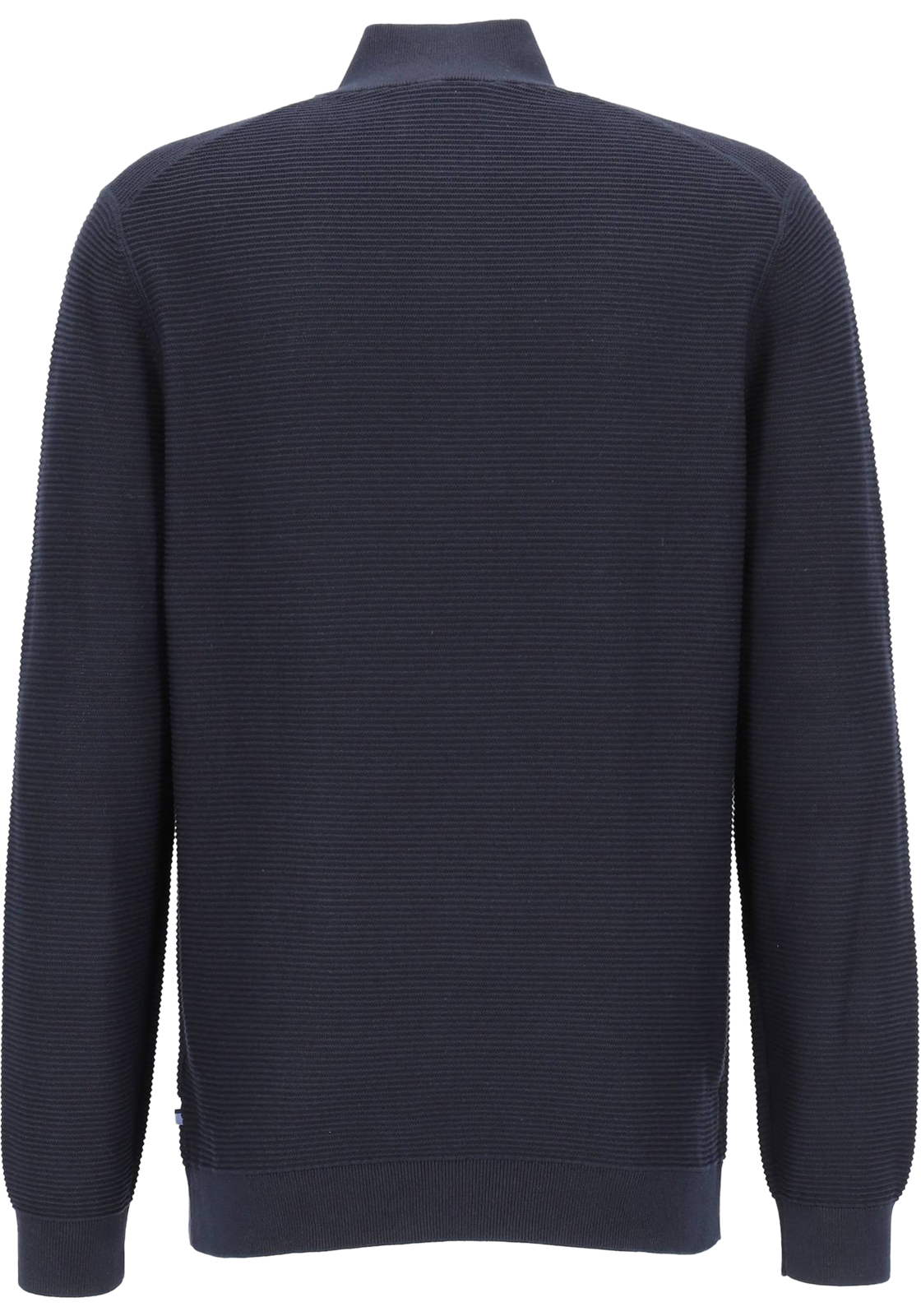 OLYMP modern fit schipperstrui katoen, structuur, korte rits, marine blauw OLYMP modern fit schipperstrui katoen, structuur, korte rits, marine blauw