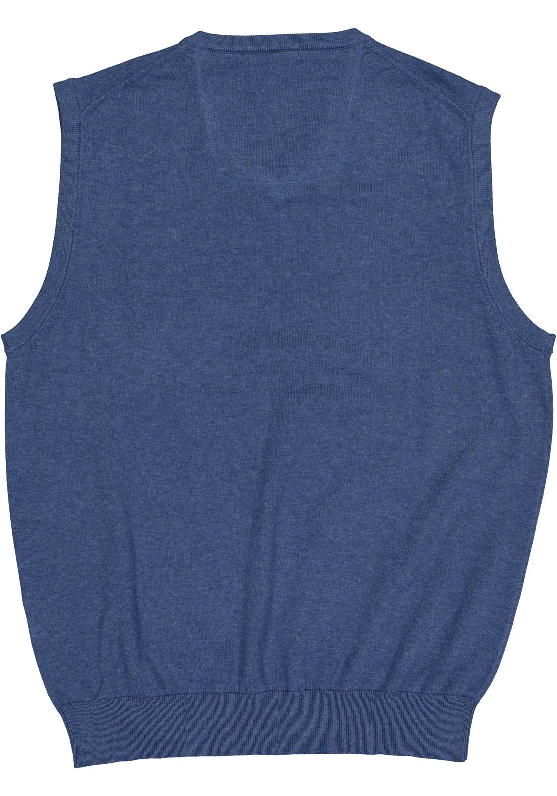 7-4060031264211_casa_moda_trui_HR CASA MODA heren spencer katoen, V-hals, blauw