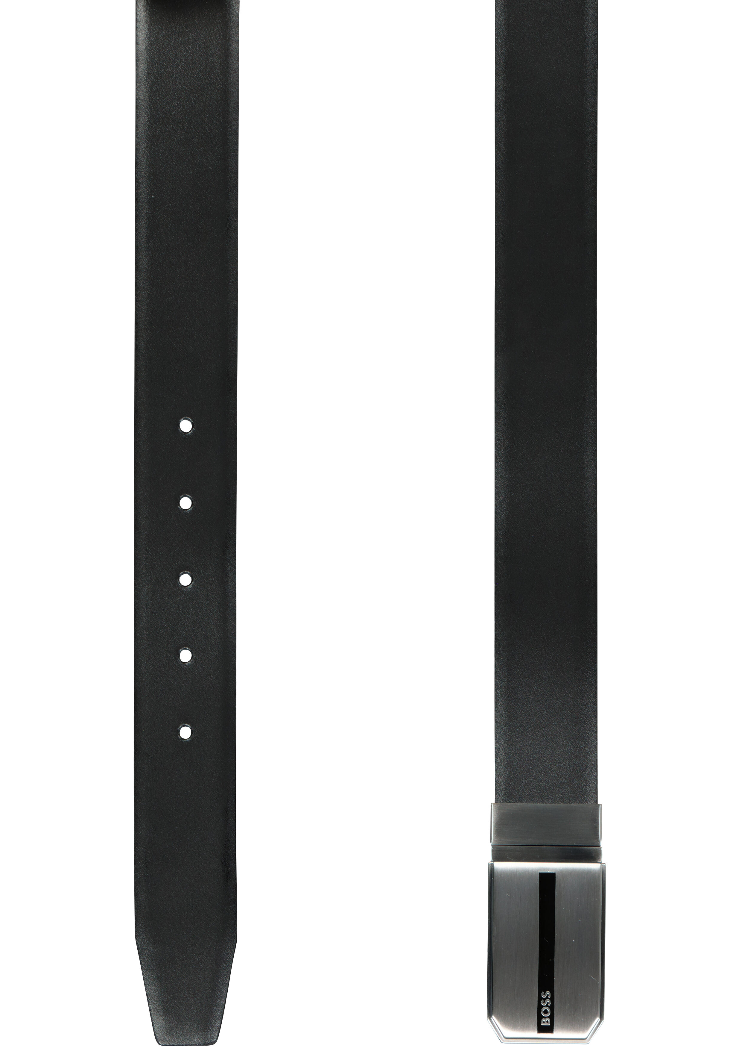 HUGO BOSS leren riem cadeau, heren riem in geschenkverpakking, zwart