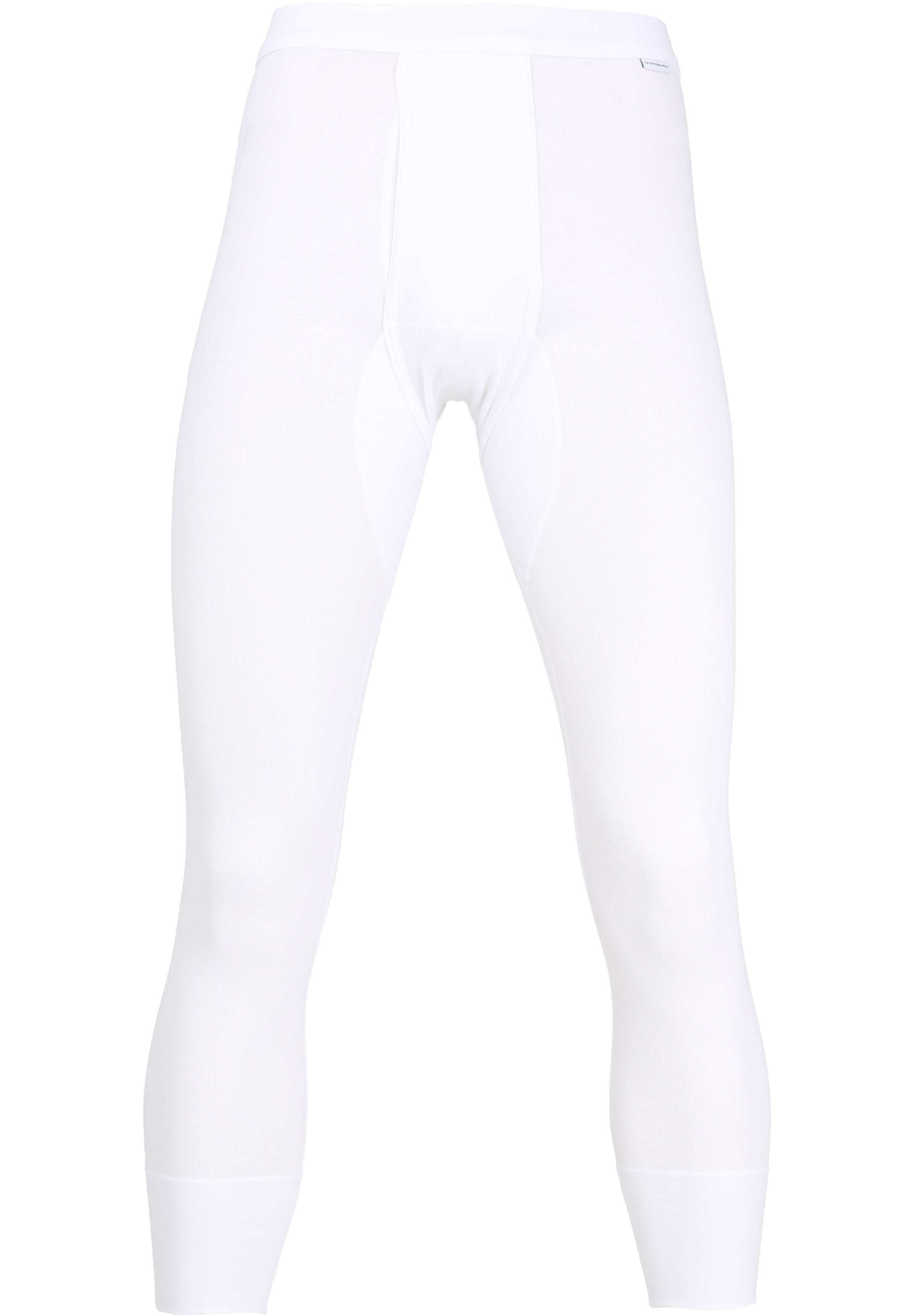 Gotzburg heren lange onderbroek met gulp (1-pack), wit