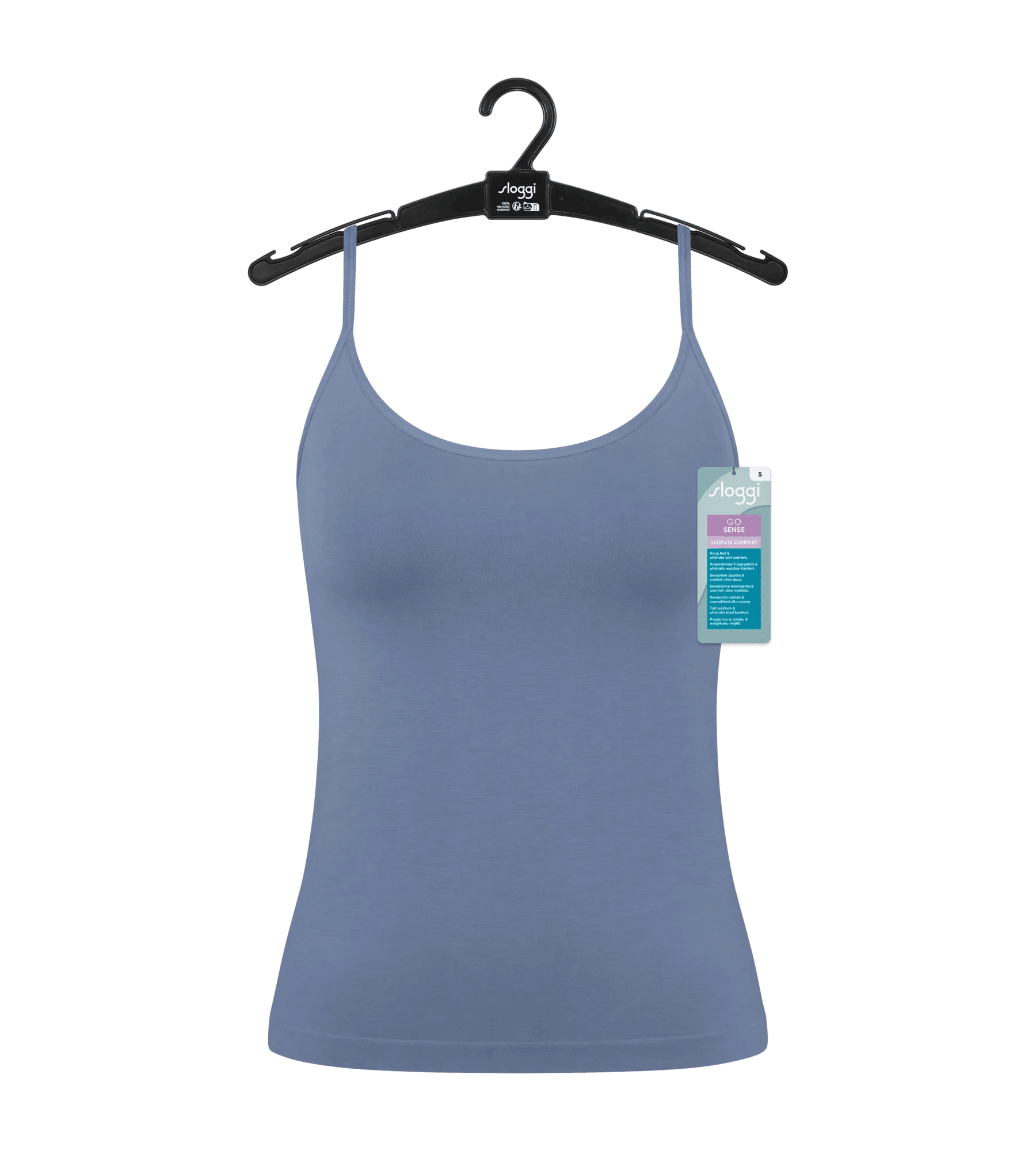 Sloggi Women GO Sense Spaghetti Top (1-pack), dames singlet, middenblauw