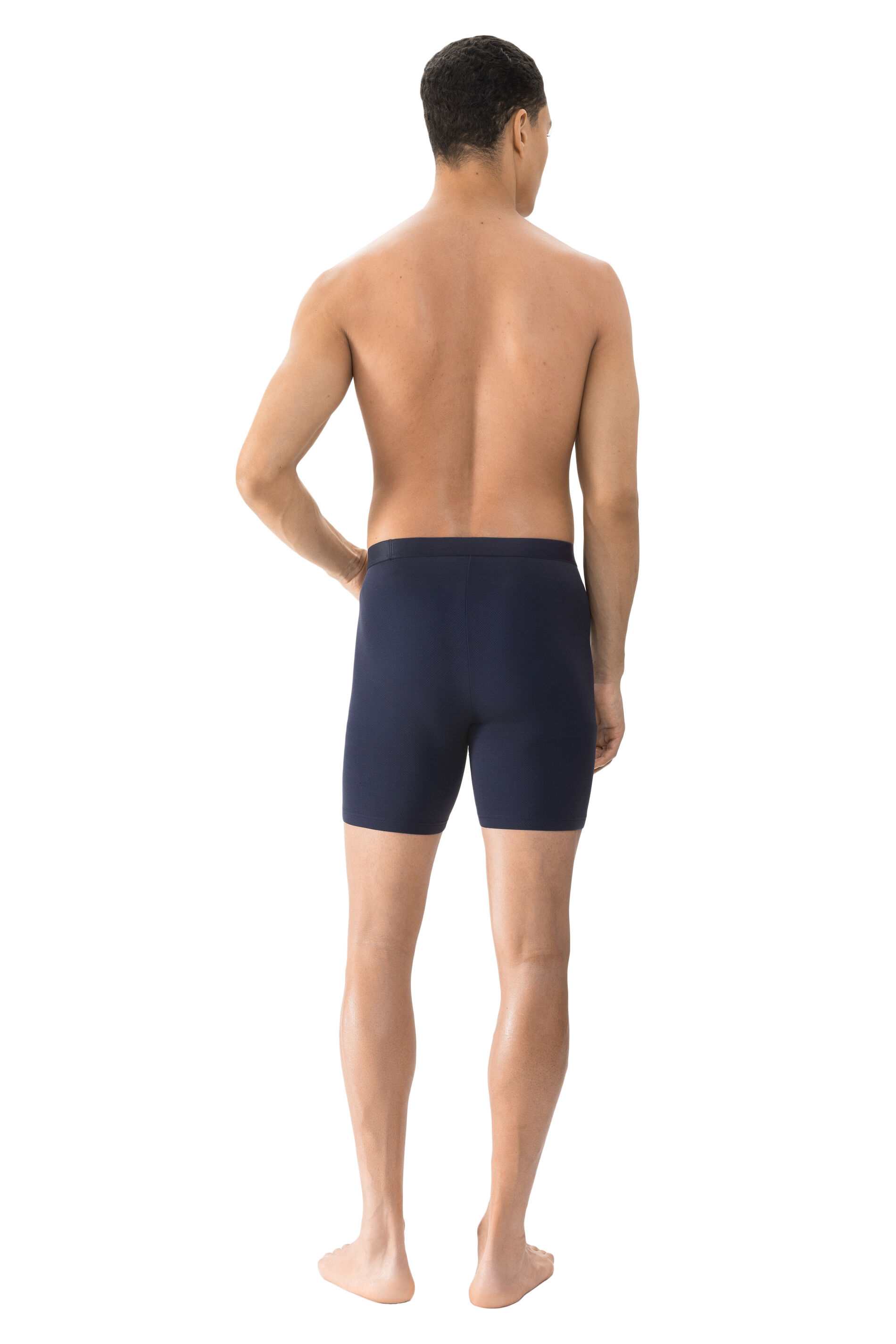 Mey heren long-shorts High Performance, long-wijde boxer, donkerblauw