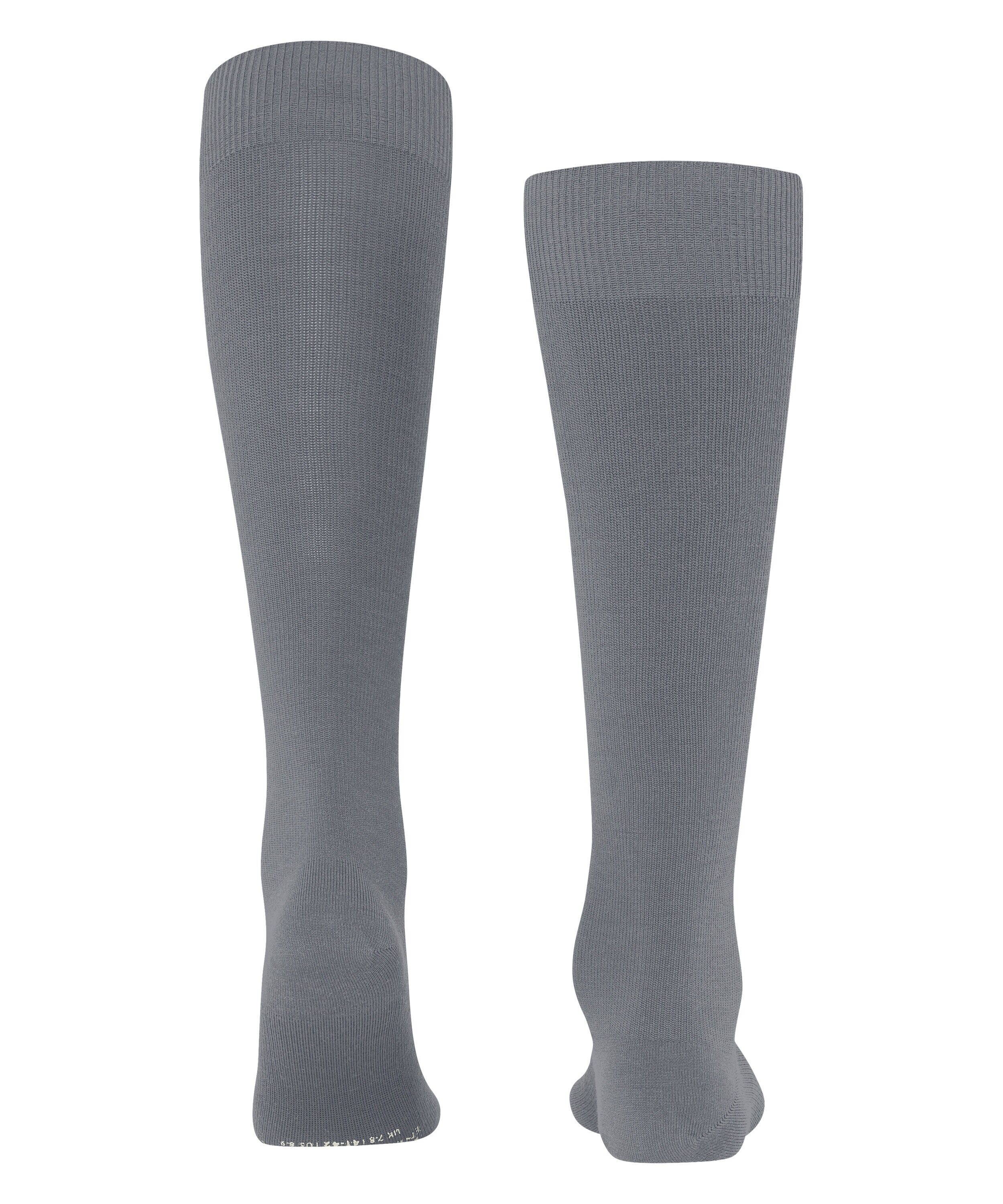 FALKE Energizing Wool heren kniekousen, betongrijs (pavement)