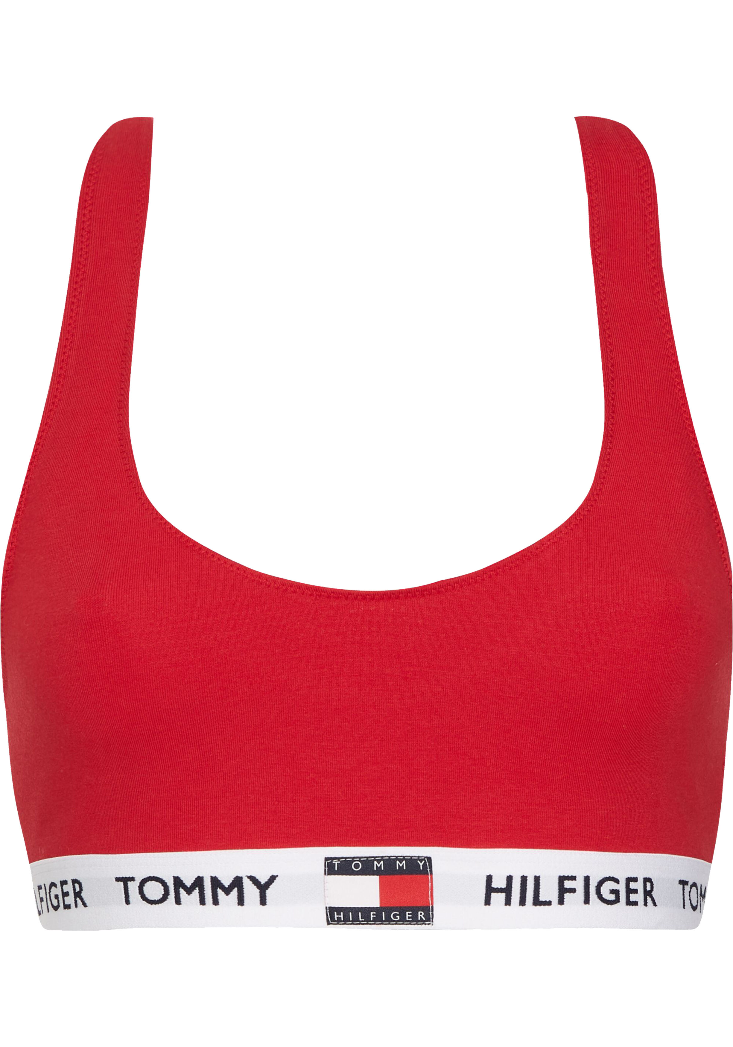 Tommy Hilfiger dames Tommy 85 bralette, katoen ongevoerd, rood