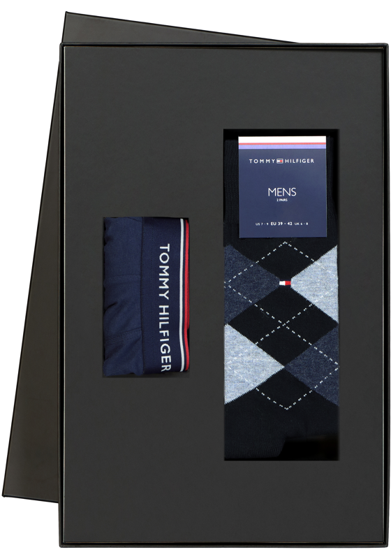 Heren cadeaubox: Tommy Hilfiger boxershort + 2-pack Tommy Hilfiger sokken Heren cadeaubox: Tommy Hilfiger boxershort + 2-pack Tommy Hilfiger sokken