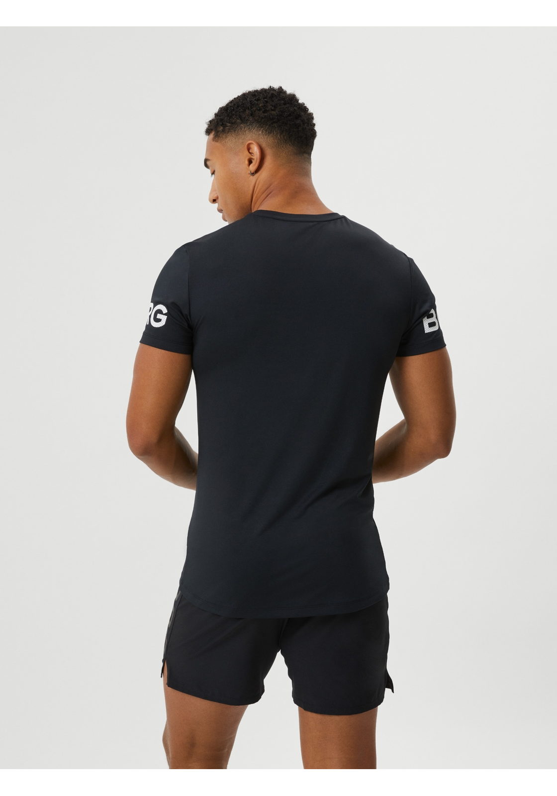 image_3_10002814_BK001_2 Bjorn Borg T-shirt stripe, zwart
