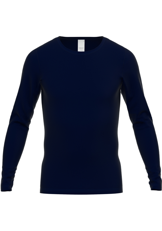 Gotzburg heren T-shirt lange mouw met O-hals (1-pack), donkerblauw Gotzburg heren T-shirt lange mouw met O-hals (1-pack), donkerblauw
