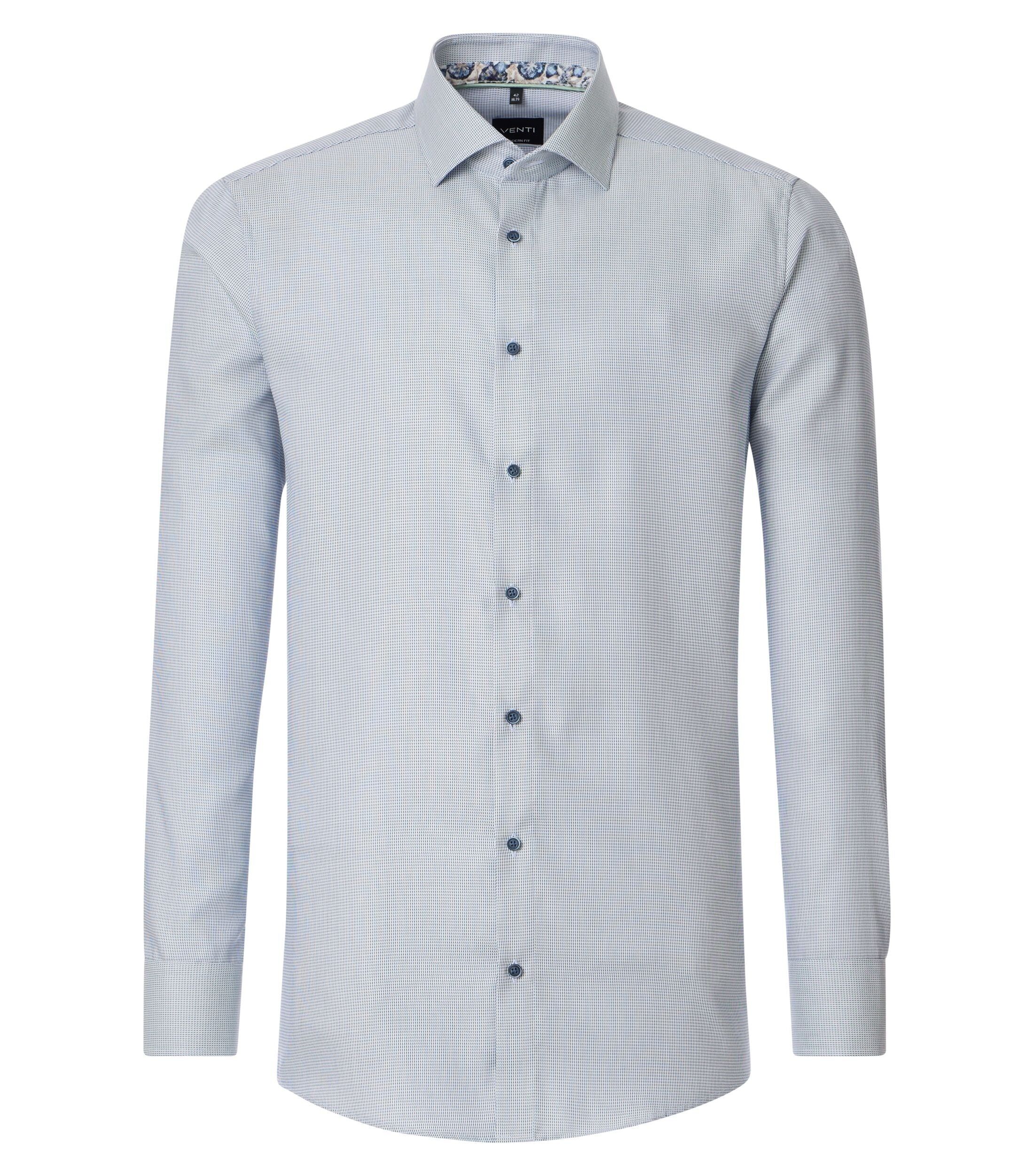 VENTI modern fit overhemd, mouwlengte 7, twill,