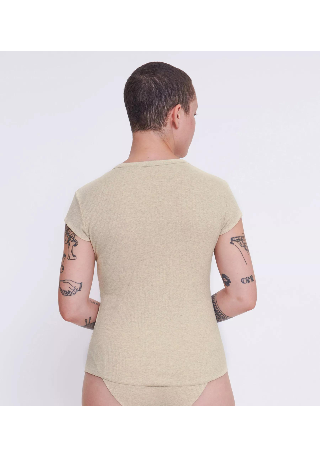 image_5_10217723_M013_3jpgdate-modefied2023-09-14T224 Sloggi Women GO Ribbed T-Shirt (1-pack), dames T-shirt, beige melange