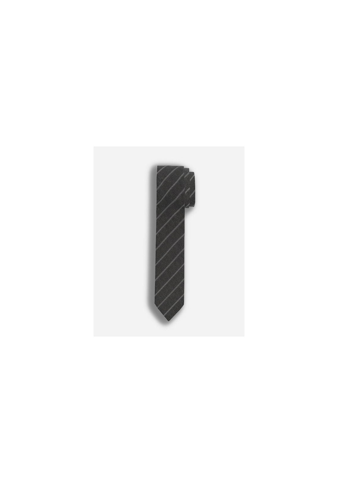 2-4066425252581-olymp-accessoire_HR OLYMP extra smalle stropdas, antraciet gestreept